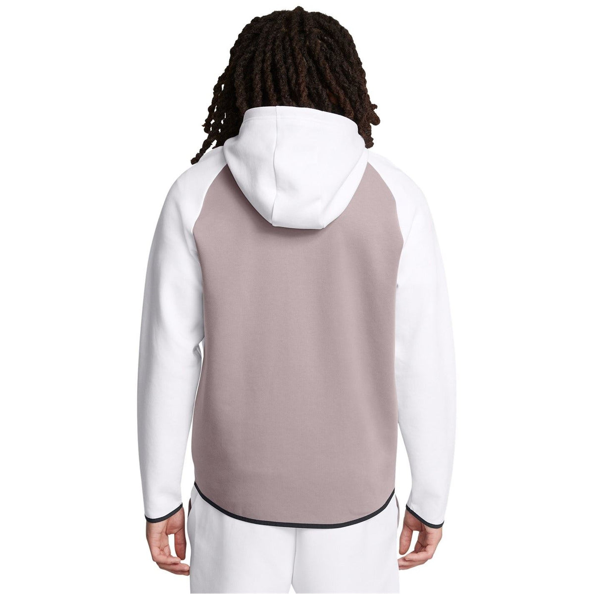 Under Armour Solid Patterned Hooded Neck Ribbed Cuff Full Zipper Sweat Jacket