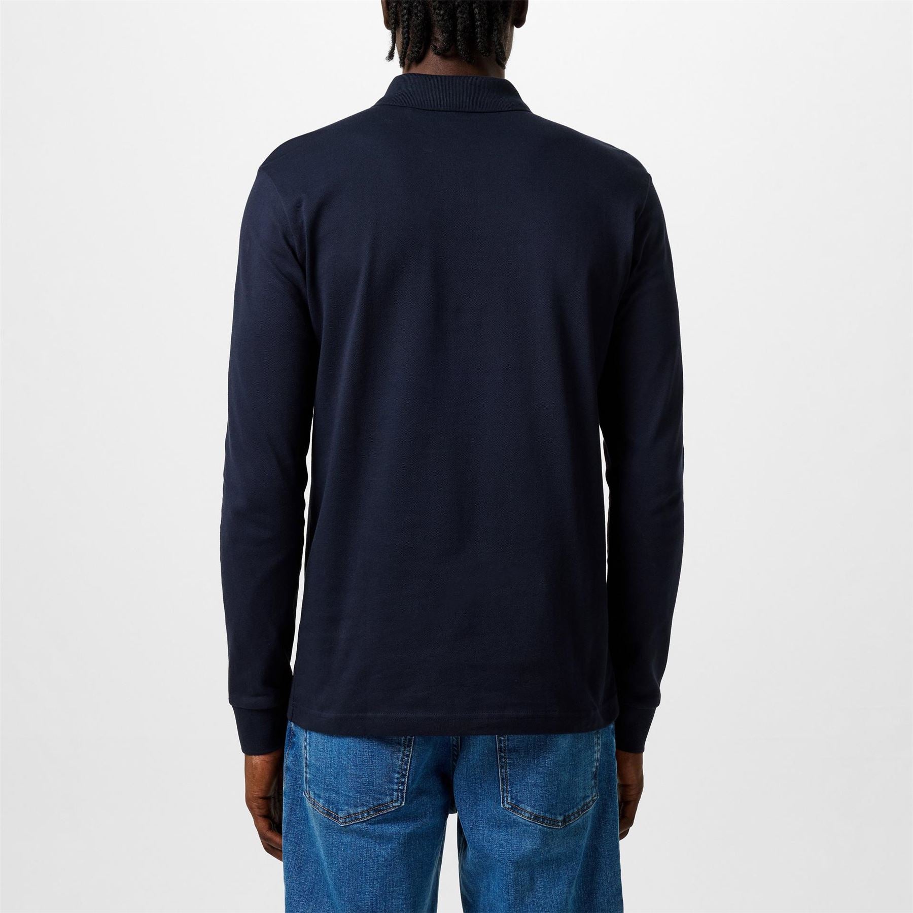 Boss BOSS ORANGE Passerby Premium Cotton Long Sleeve Polo Shirt with Logo Detail