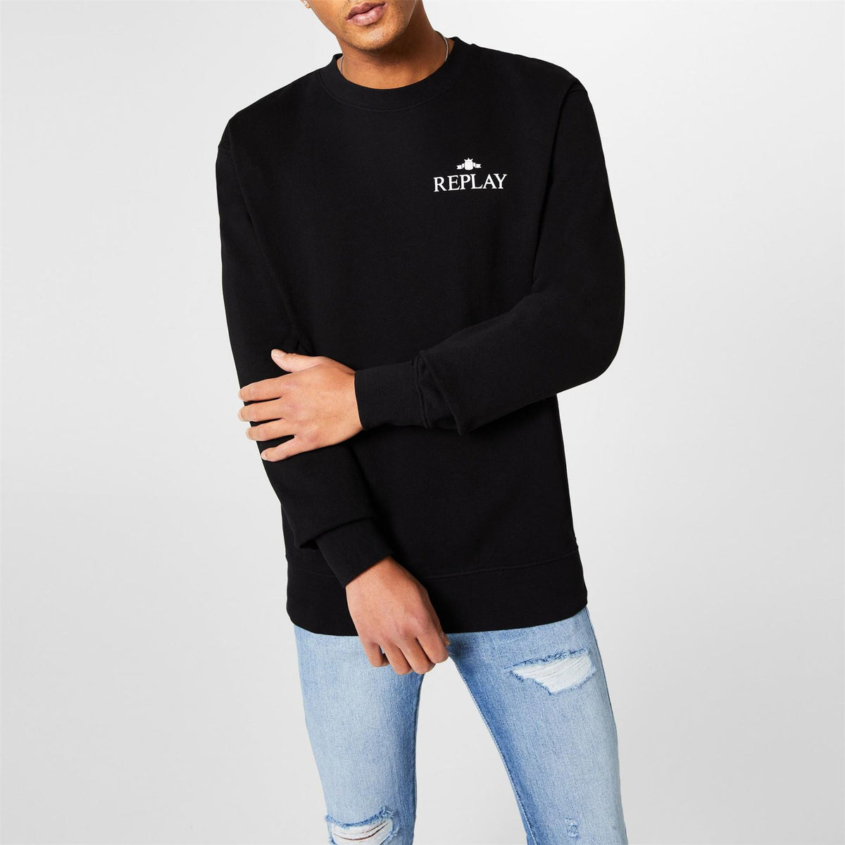 Replay Logo Crewneck Sweater