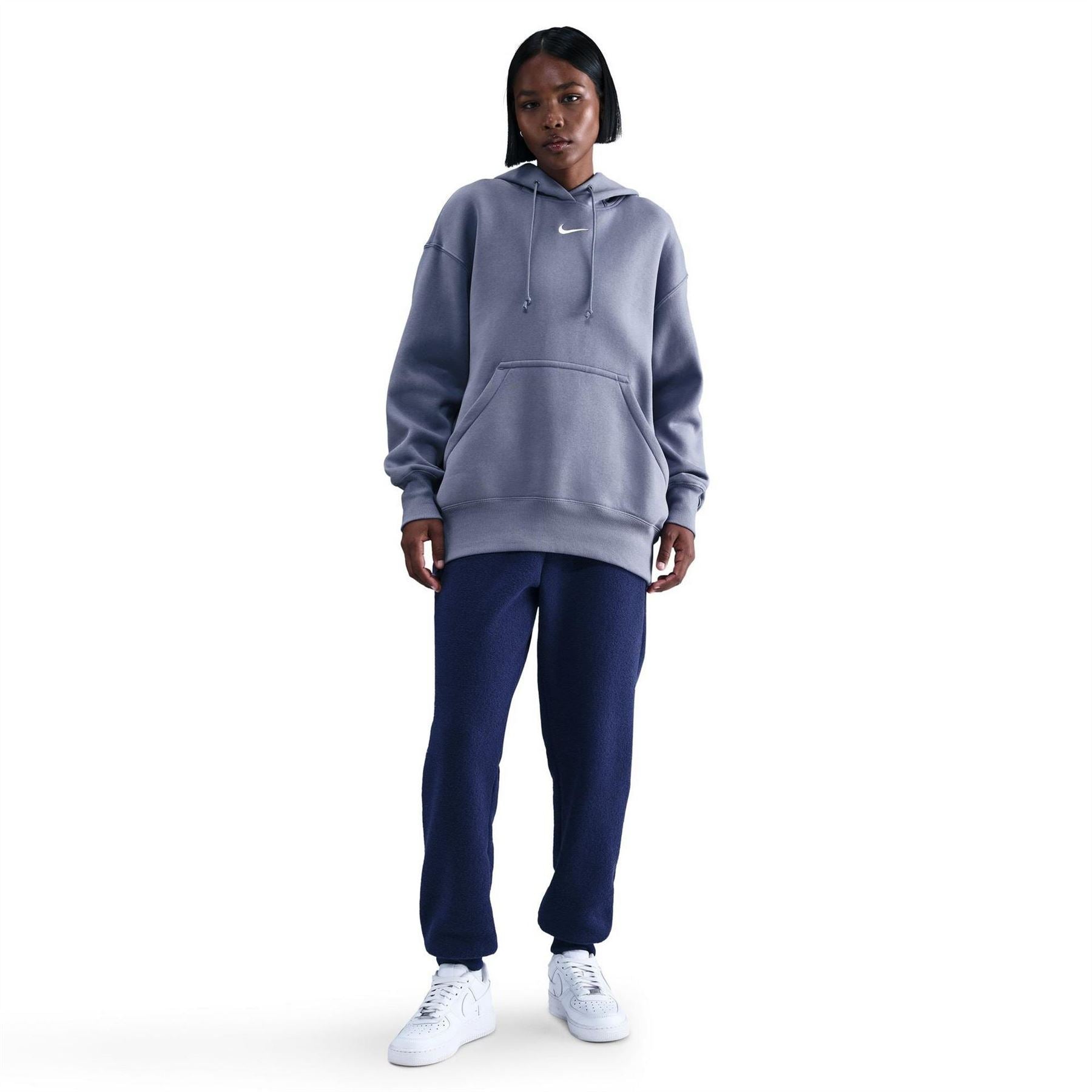 Nike Phoenix Fleece Oversize Fit Drop Shoulder Long Sleeve Hooded Neck Sweatshirt