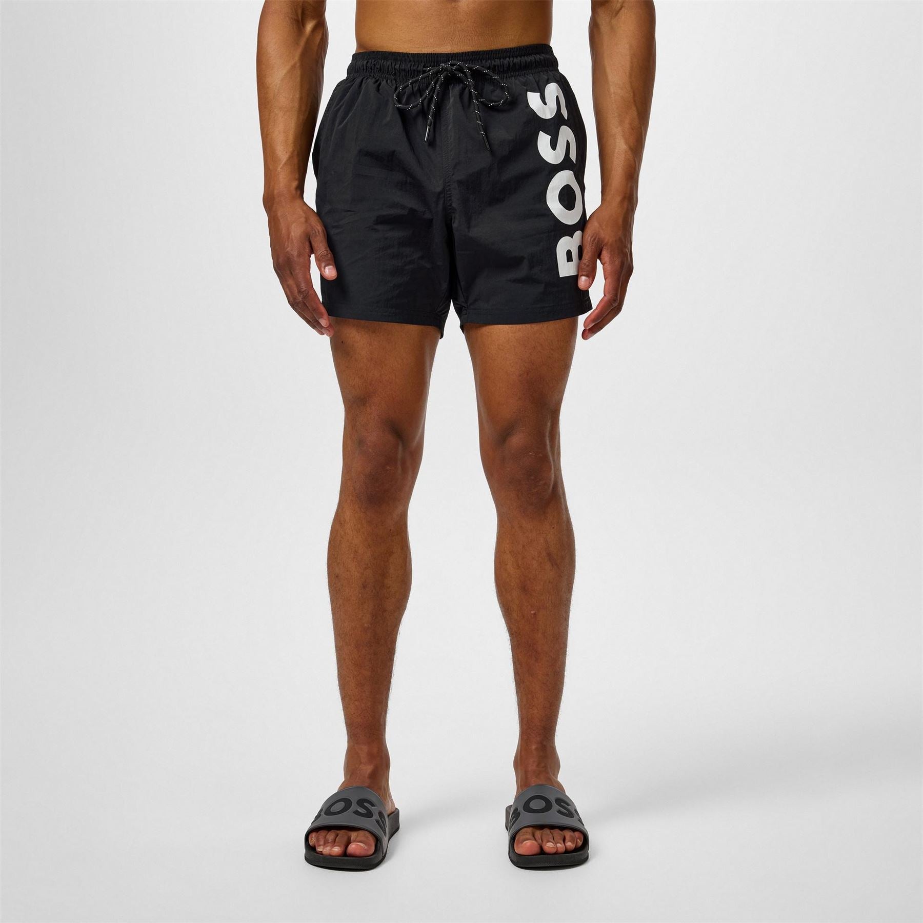 Boss Octopus Swim Shorts With Bold  Branding