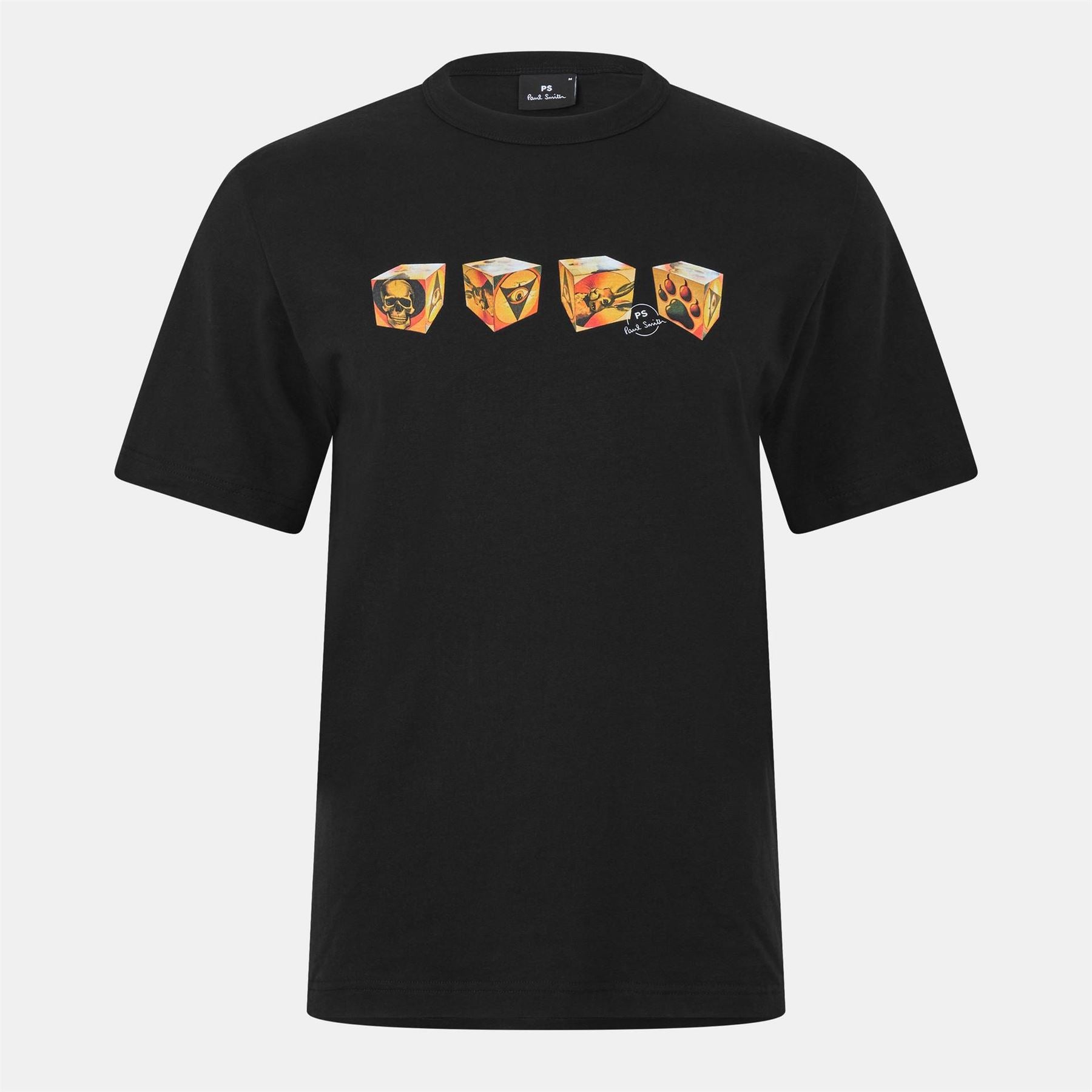 PS Paul Smith Cube Graphic Crew Neck Short Sleeve T-Shirt