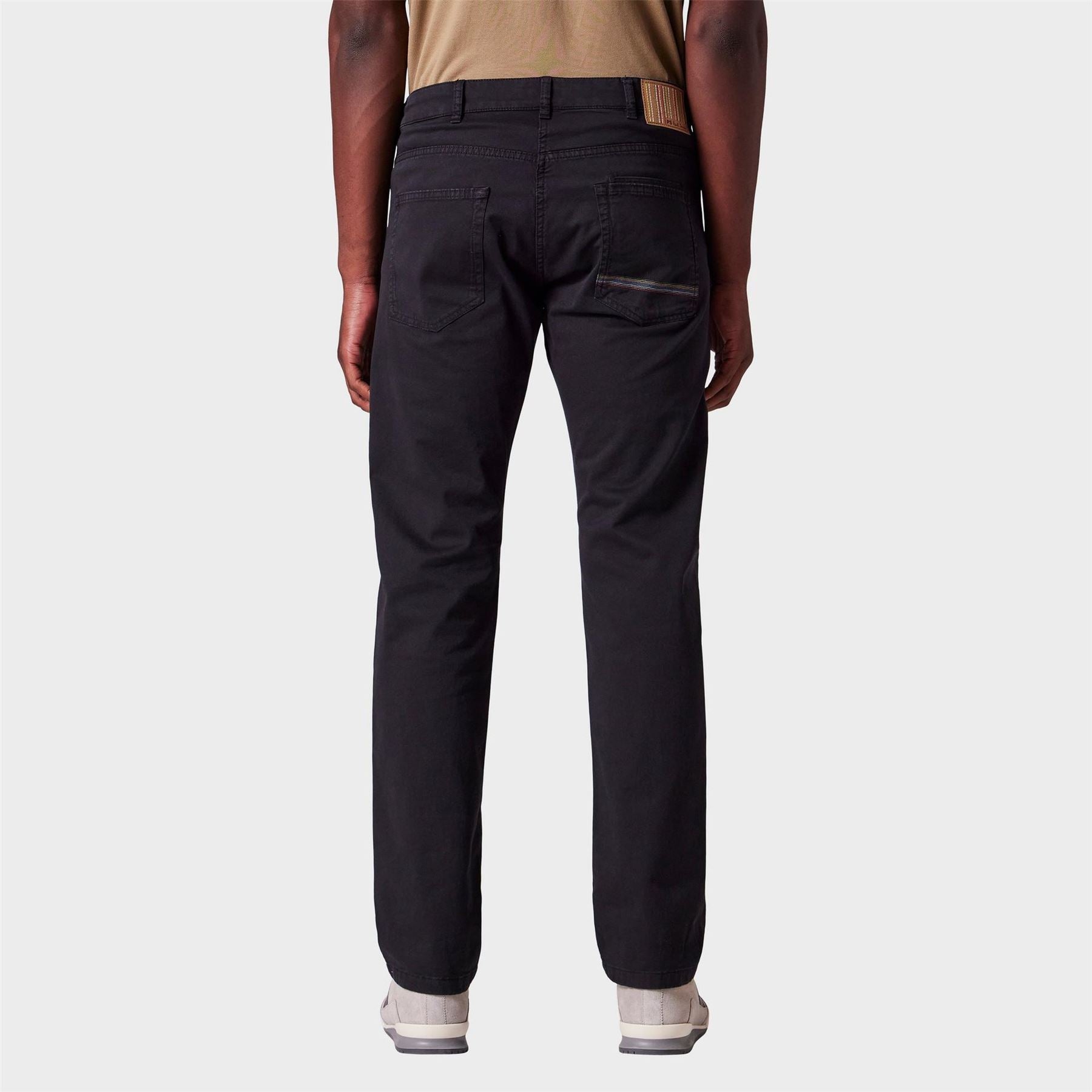 PS Paul Smith Solid Patterned Five Pocket Straight Chinos