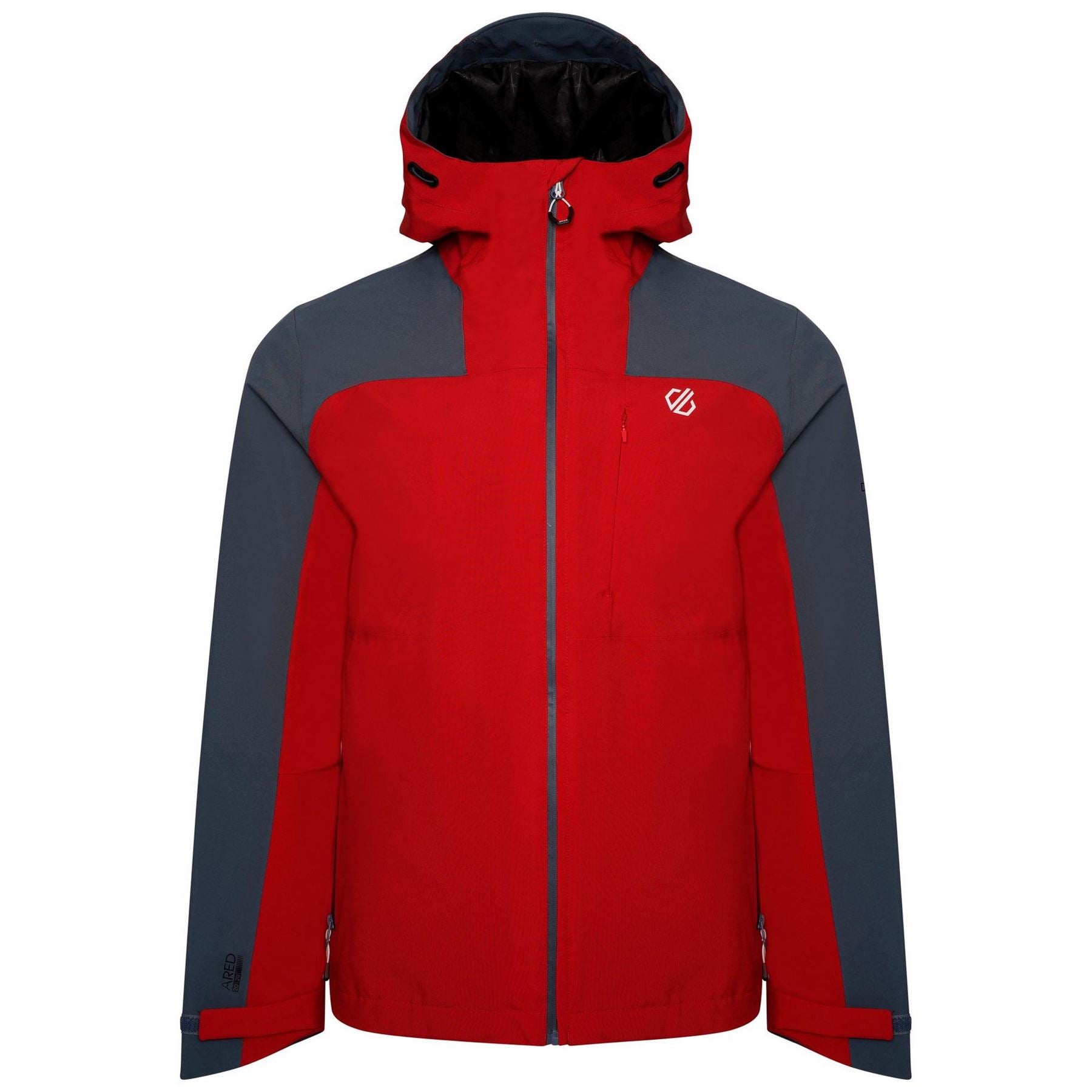 Dare 2b Hooded Neck Color Block Patterned Shell Jacket
