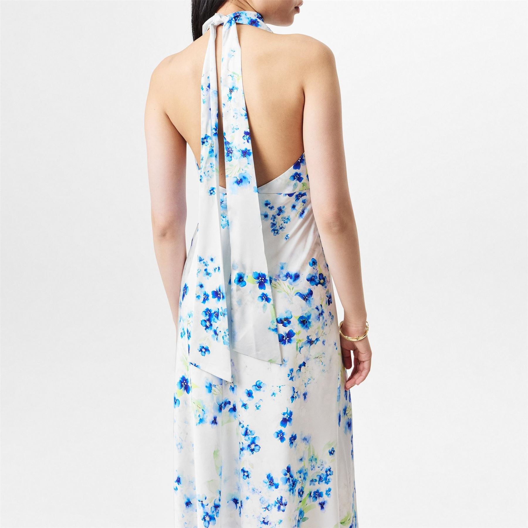 Jarlo Halter Neck Maxi Ball Gown Dress