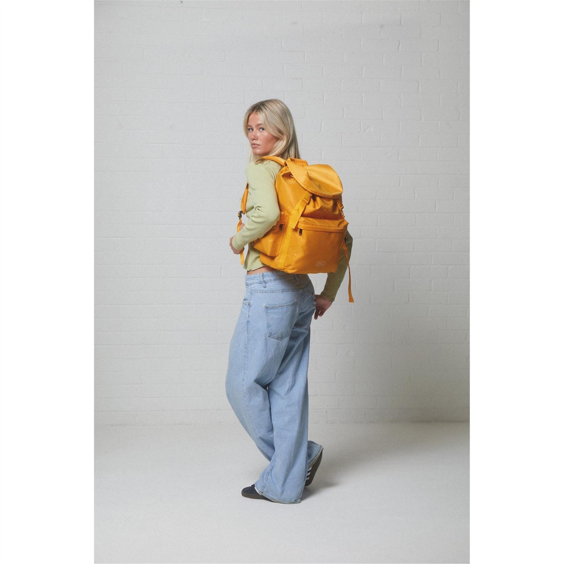 Spiral Arlo Rectangle Shape Backpack with Logo Patch