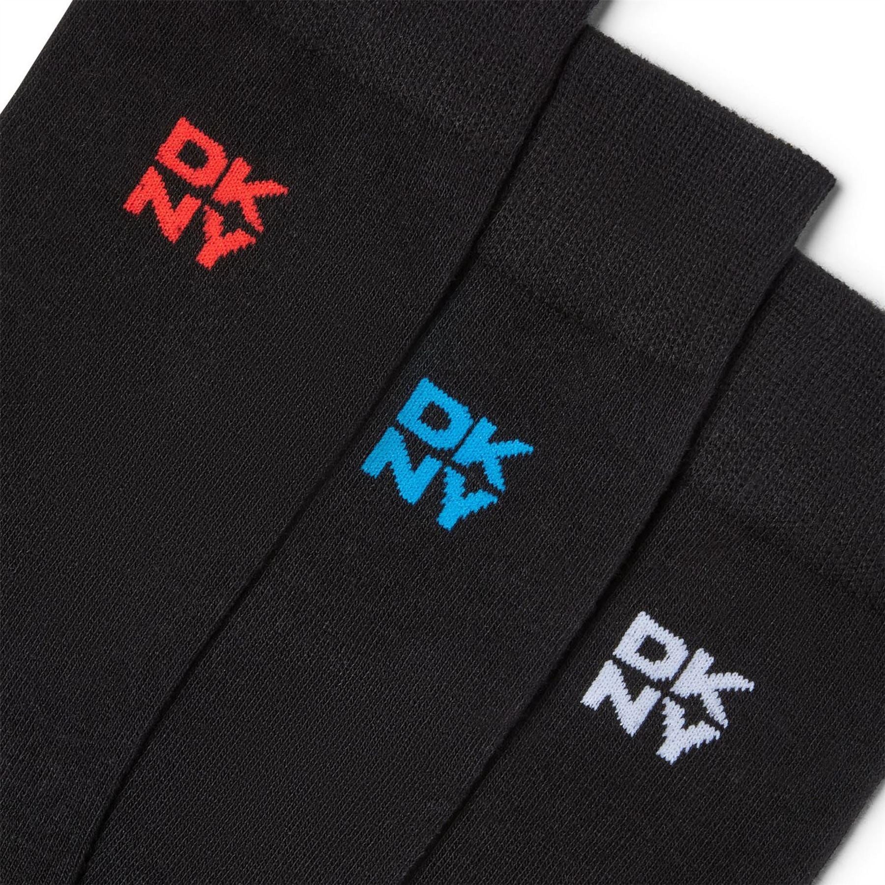 DKNY Mens 3 Pack Gift Socks Fink