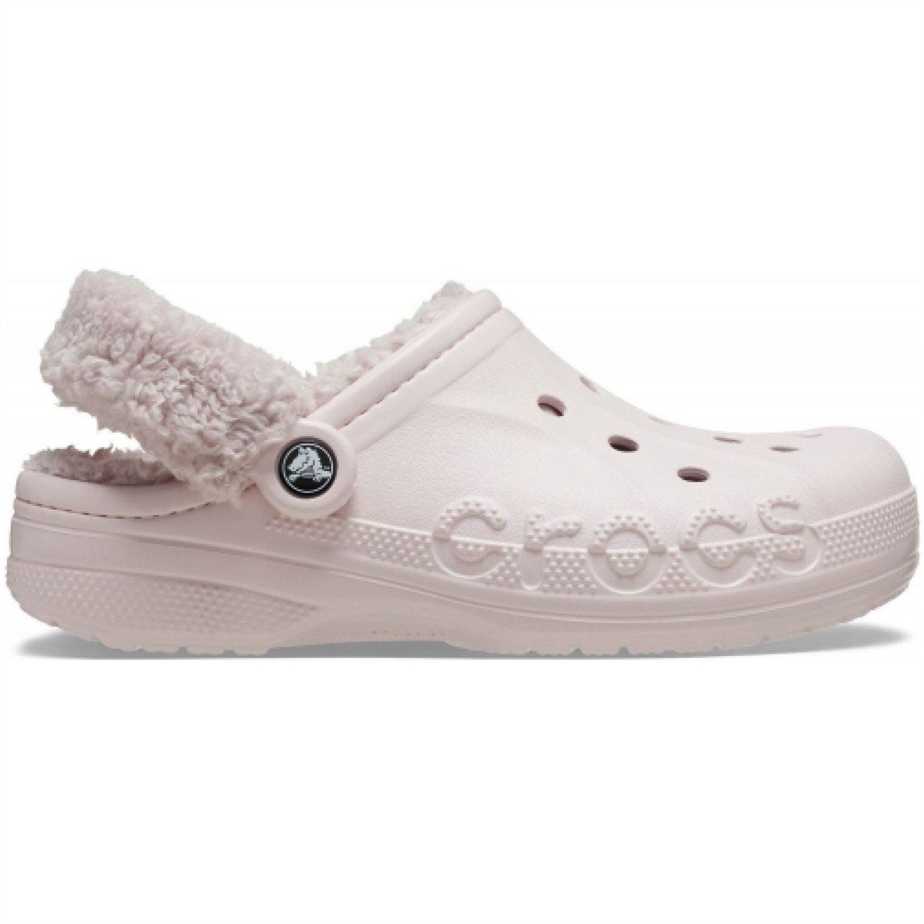 Crocs Fuzz Strap Shuv Closed Toe Clogs