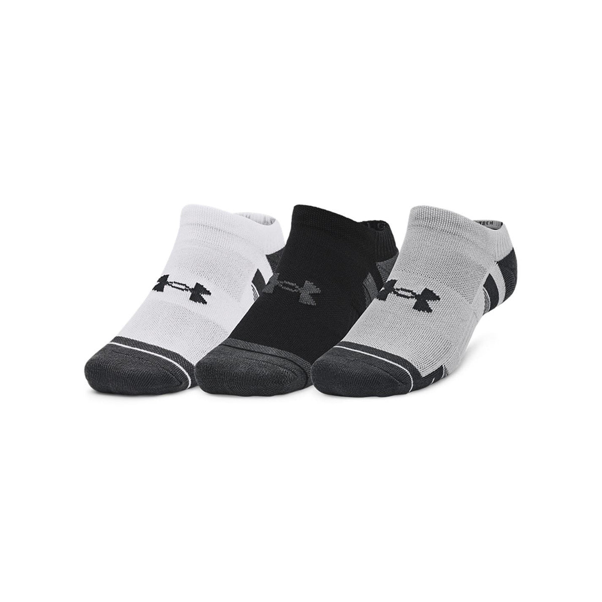 Under Armour Performance Tech 3 Pack No Show Socks Unisex