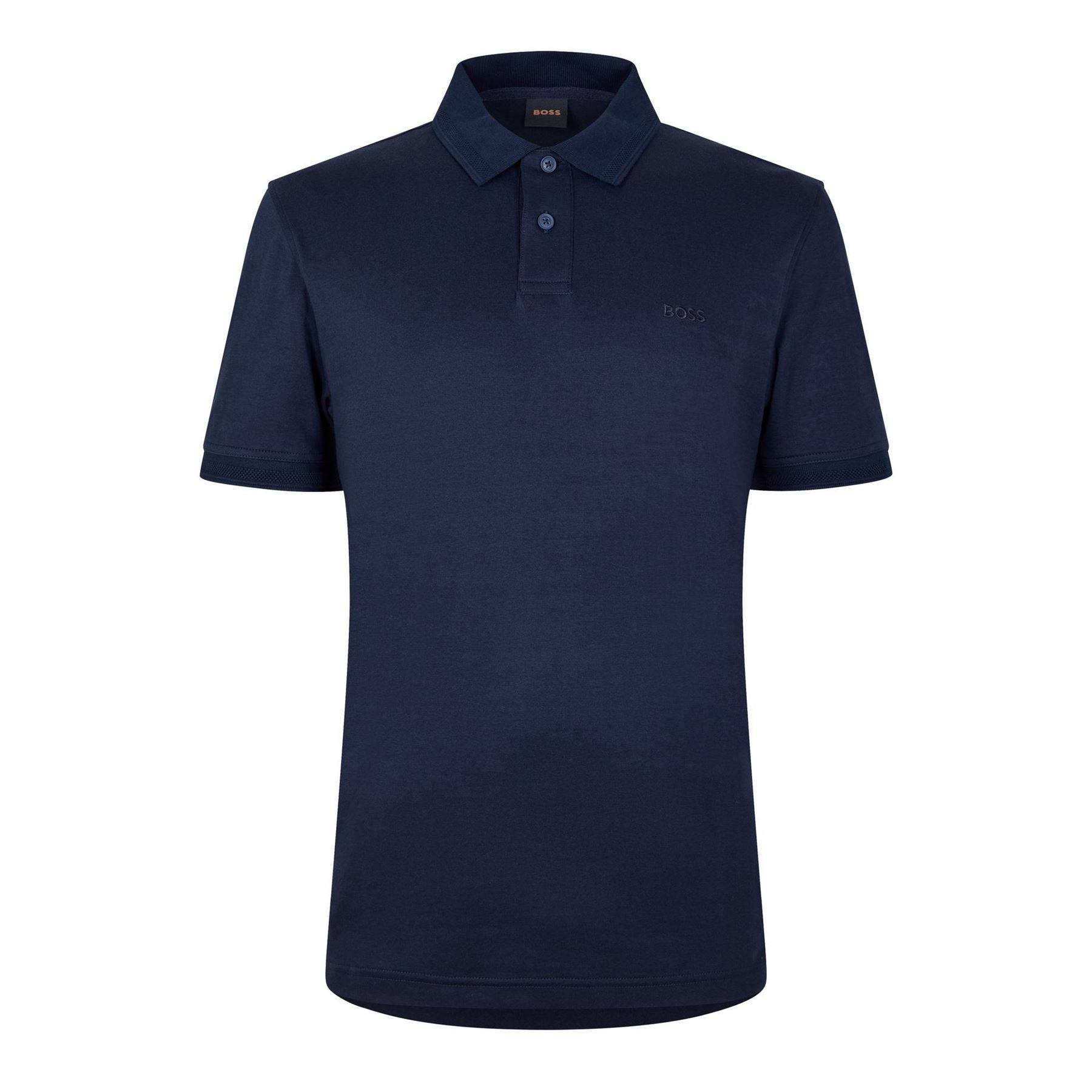 Boss Collared Neck Short Sleeve Regular Fit Shirt