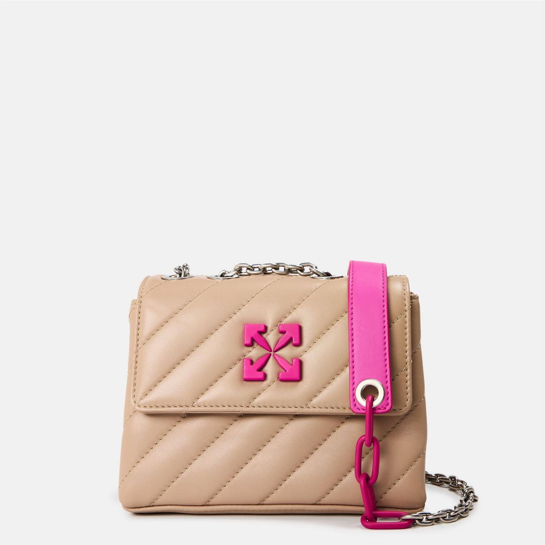 Off White Jackhammer 19 Ribbed Cross Body with Chain