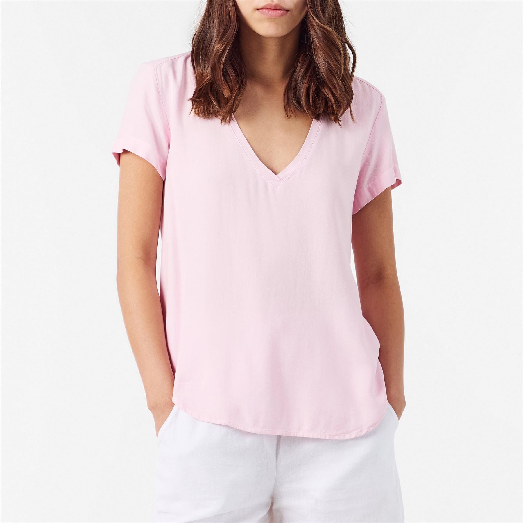 Bella Dahl V-Neck Regular Fit Short Sleeve T-Shirt