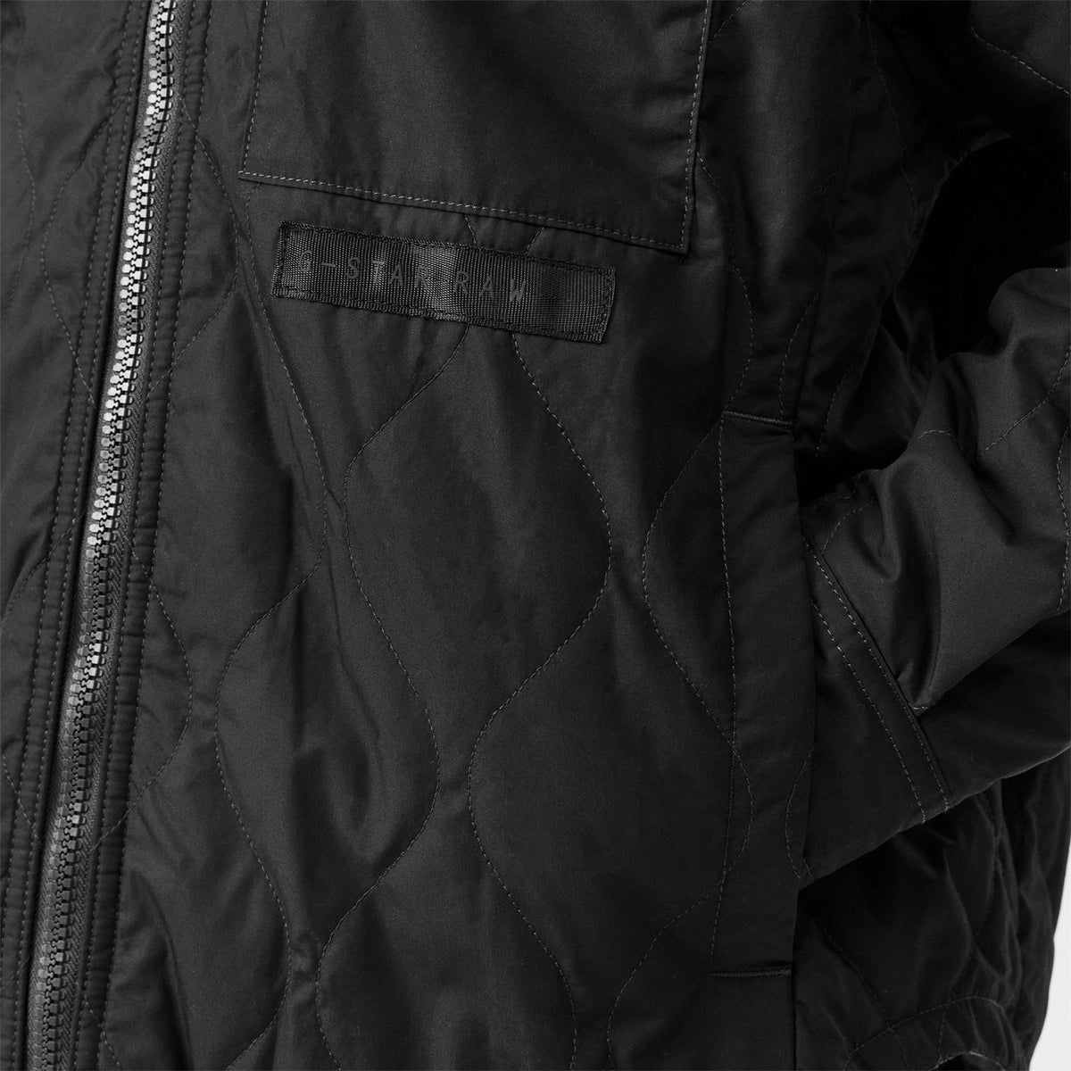 G Star Postino Quilted Cotton Oversized Overshirt