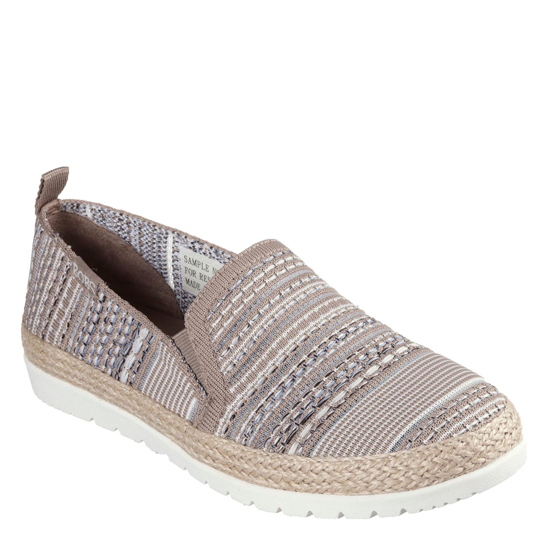 Skechers Engineered Woven Twin Gore Slip On Espadrilles