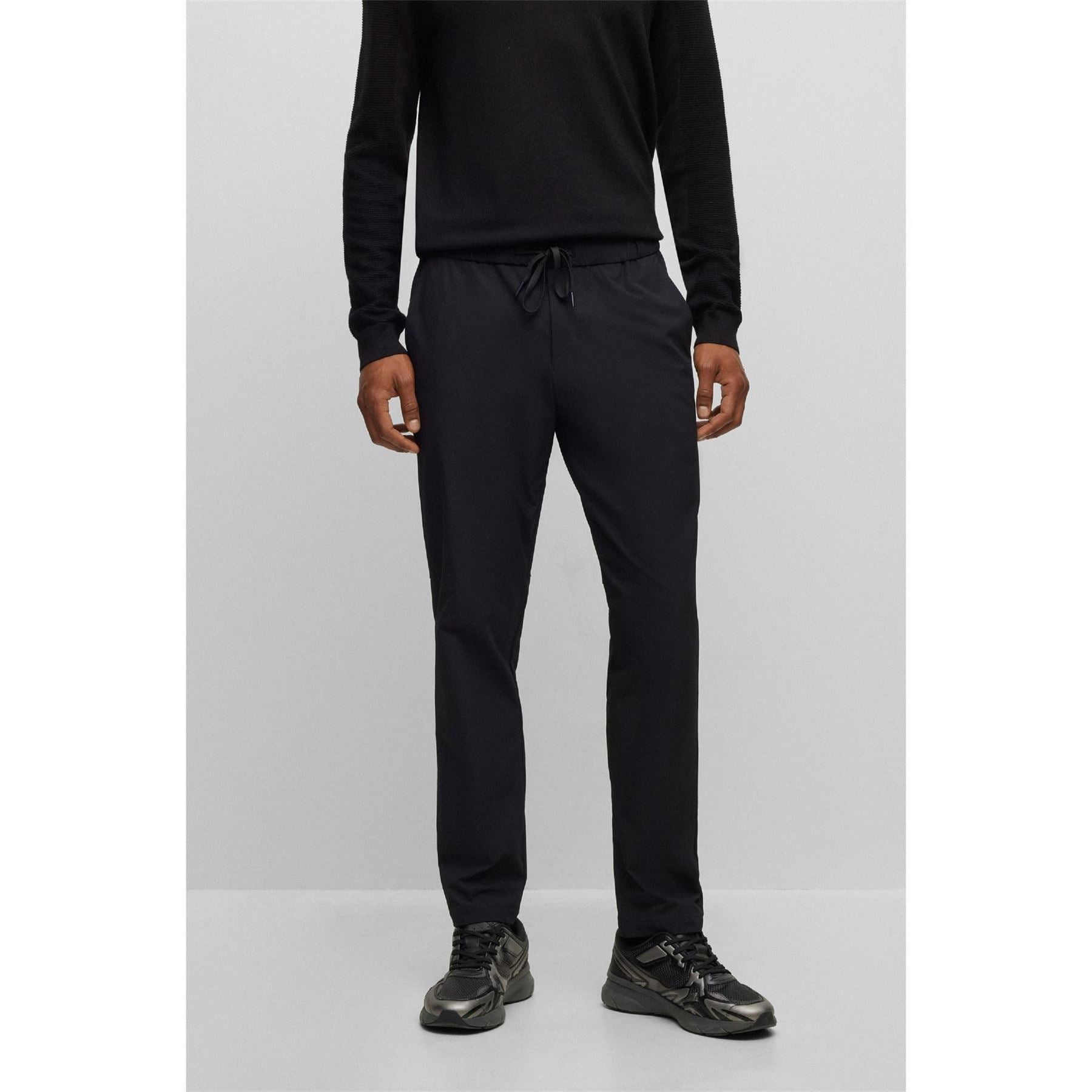 Boss Jordison Solid Patterned Straight Joggers
