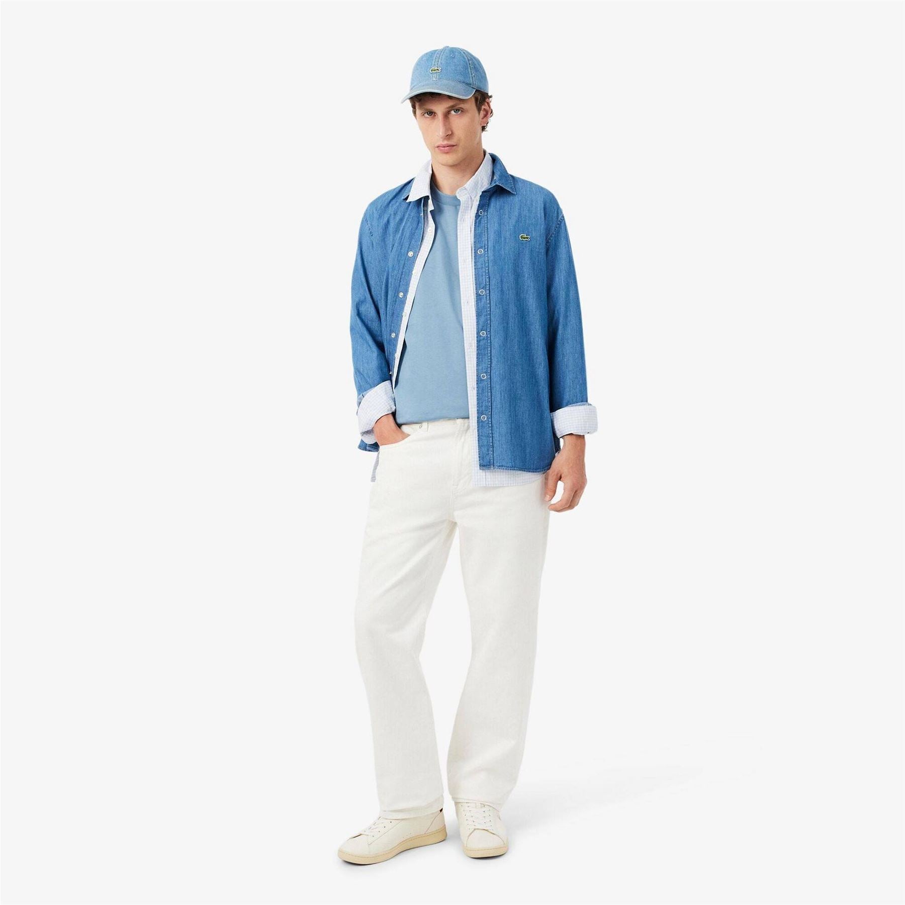 Lacoste Carnaby Set Crocodile Print Low Top Sneakers