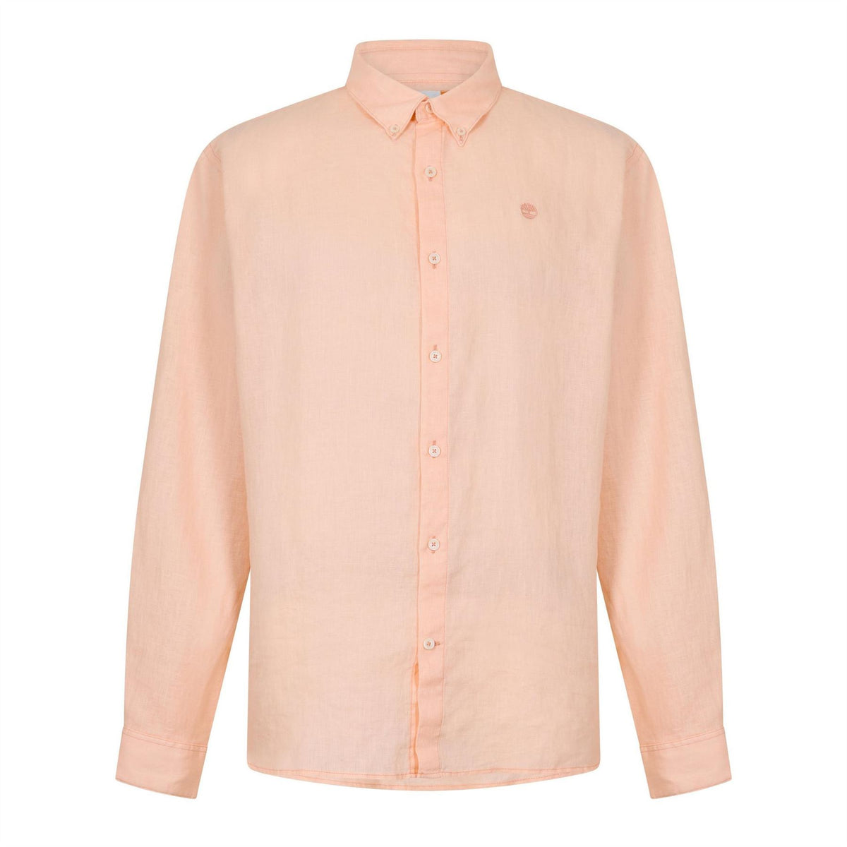 Timberland Mill Brook Linen Leaf Green Long Sleeve Plain Shirt