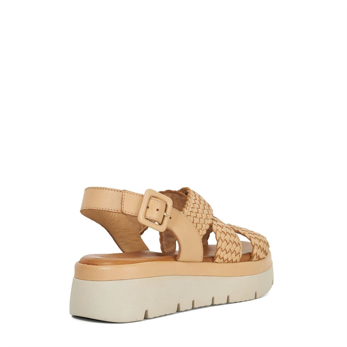 Dune London Lorro Open Toe Leather Flat Sandals