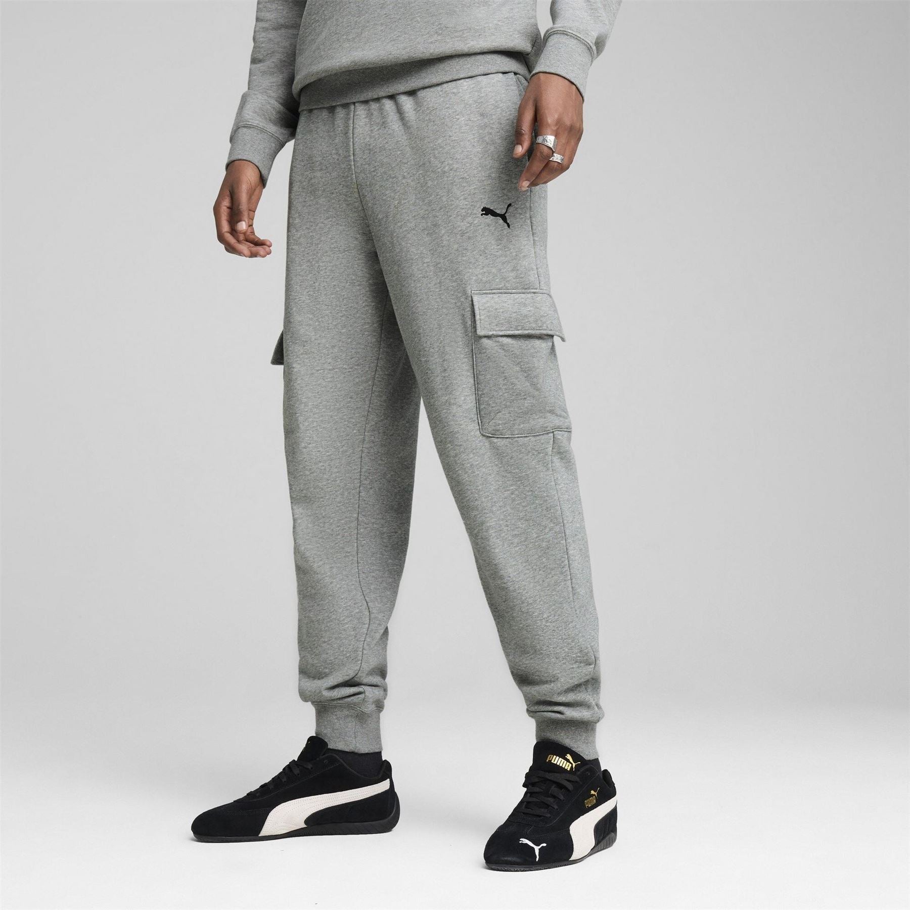 Puma Logo Fleece Cargo Pants