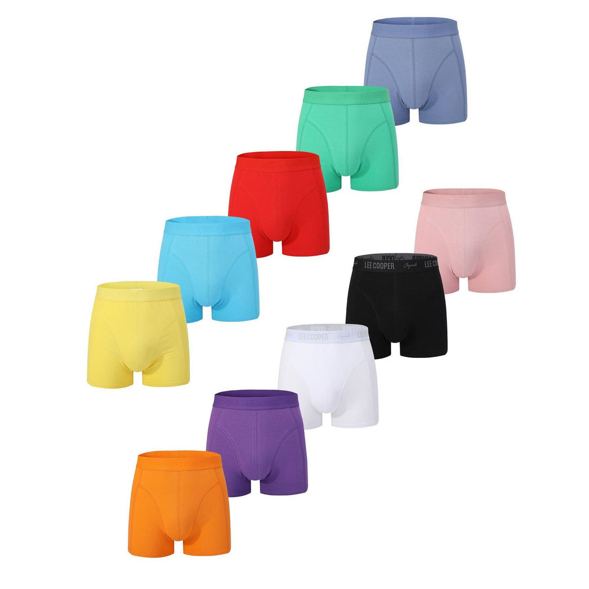 Lee Cooper Mens Cooper 10 Pack Hipster Trunks