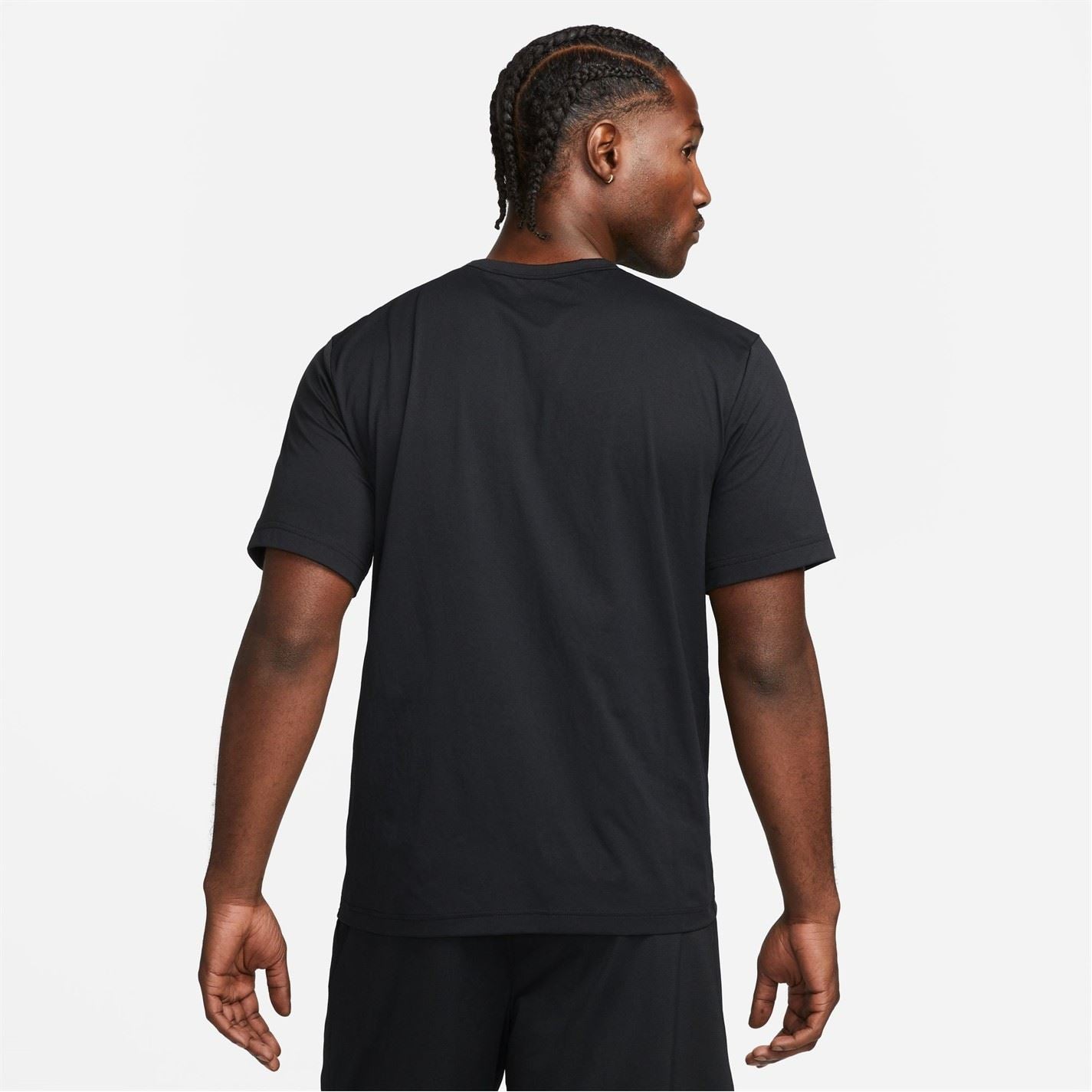 Nike Mens Dri Fit Uv Hyverse Short Sleeve Fitness Top