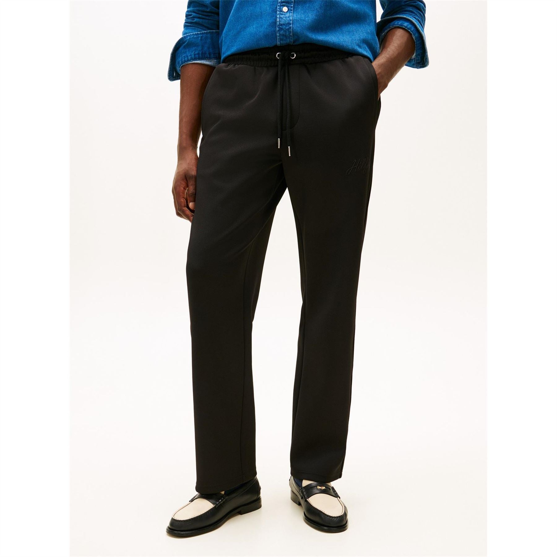Tommy Hilfiger Modern Solid Patterned Straight Sweatpants