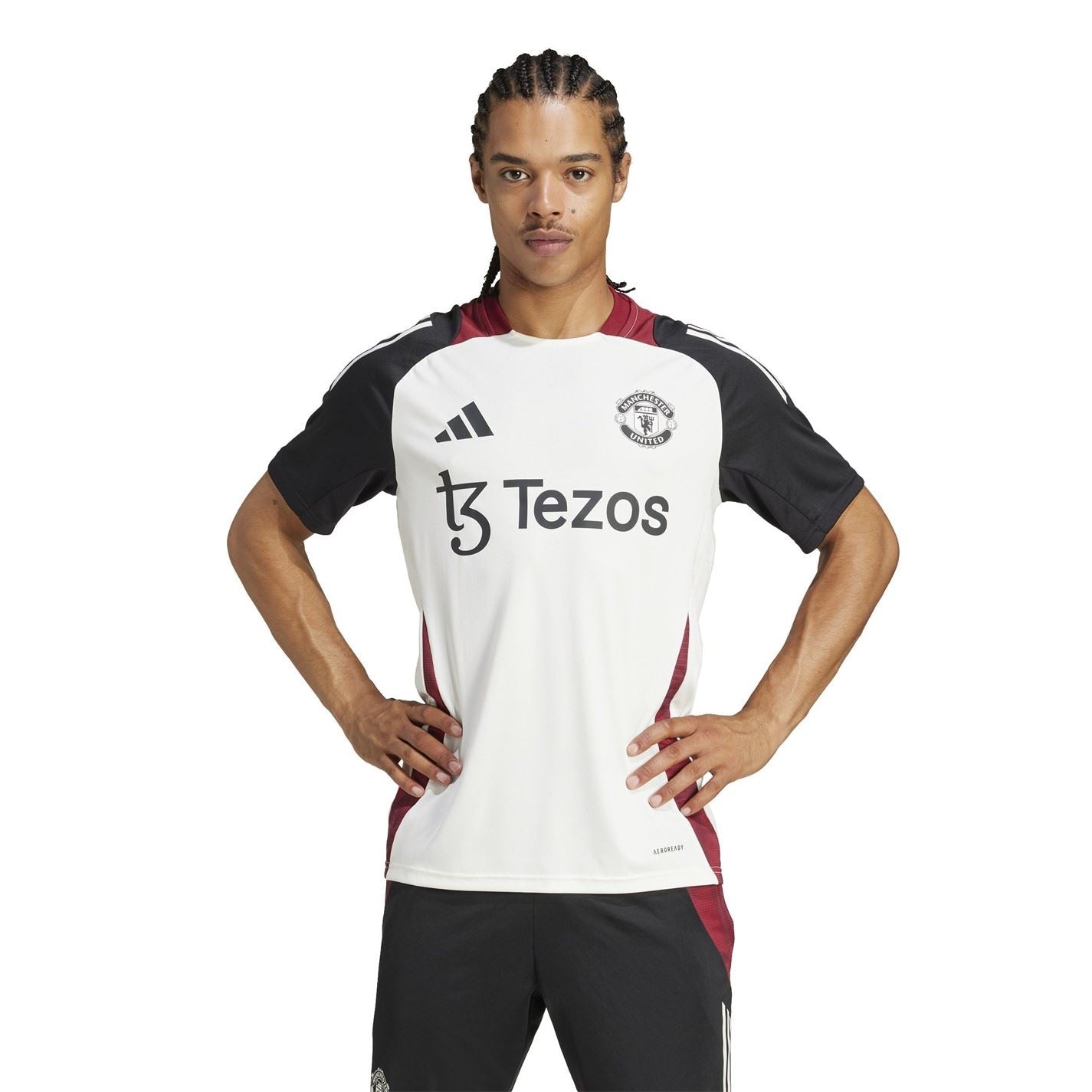 adidas Manchester United Training Shirt 2024 2025 Adults