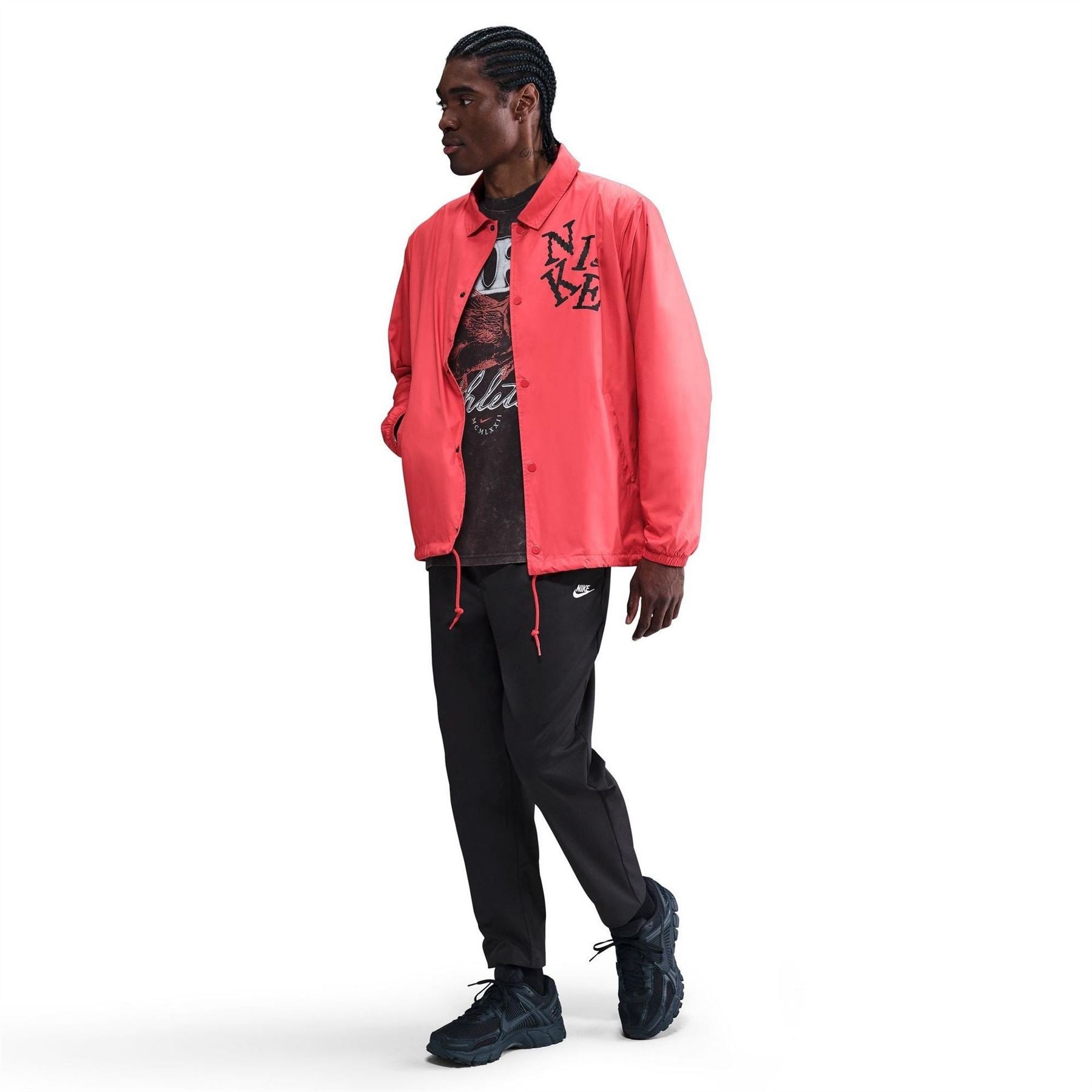 Nike Club Solid Patterned Straight Track Pants