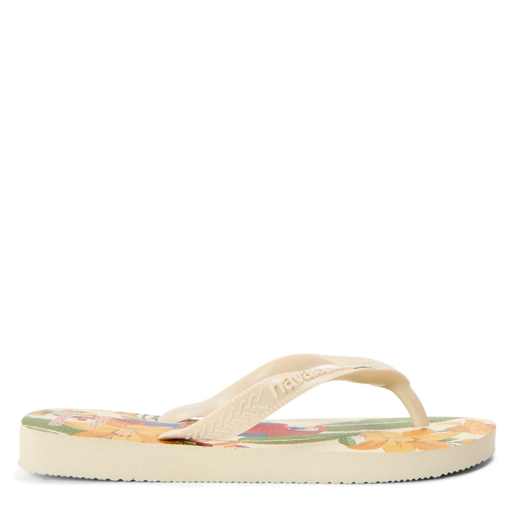 Havaianas Floral Print Thong Toe Flip Flops