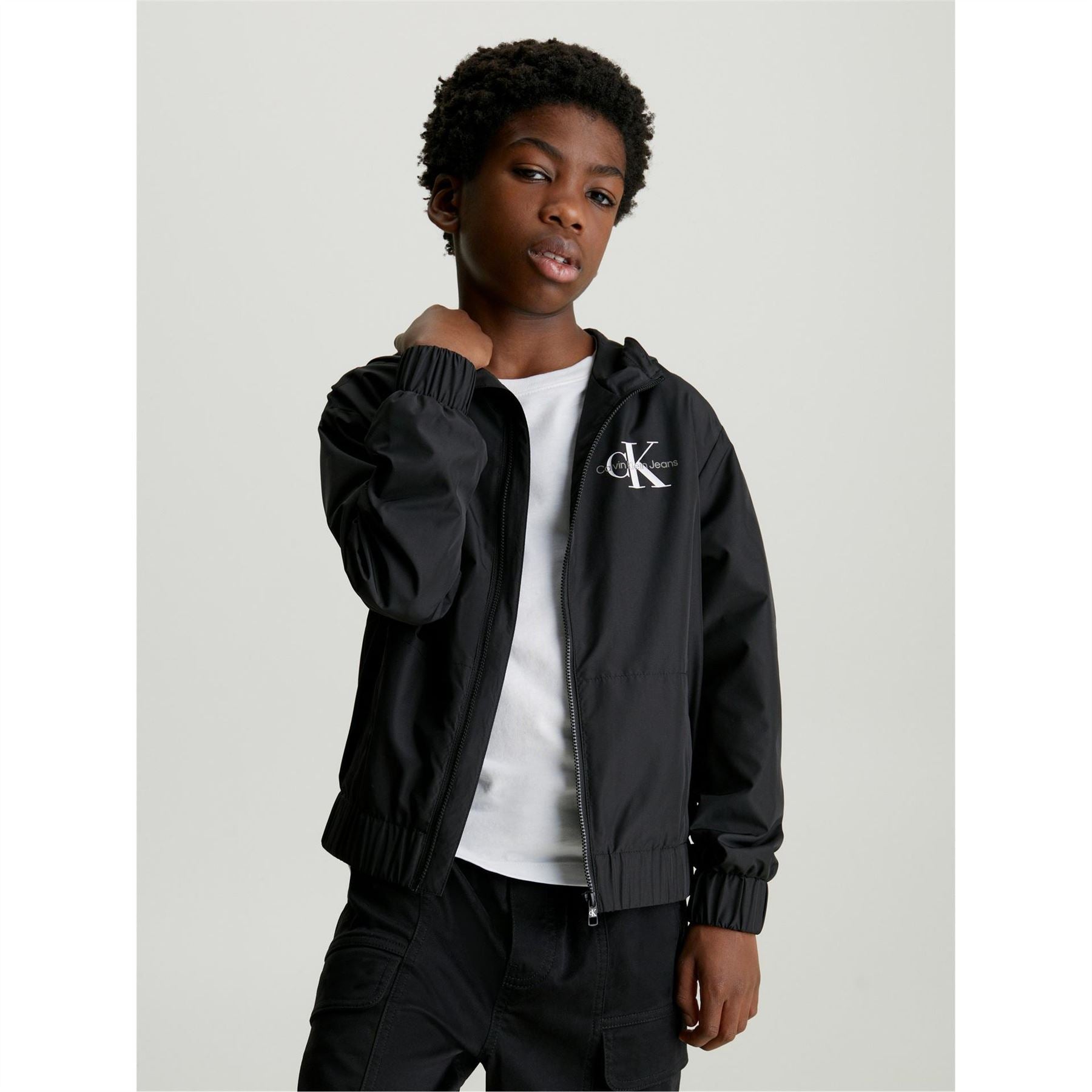 Calvin Klein Jeans Monologo Essential Lightweight Windbreaker
