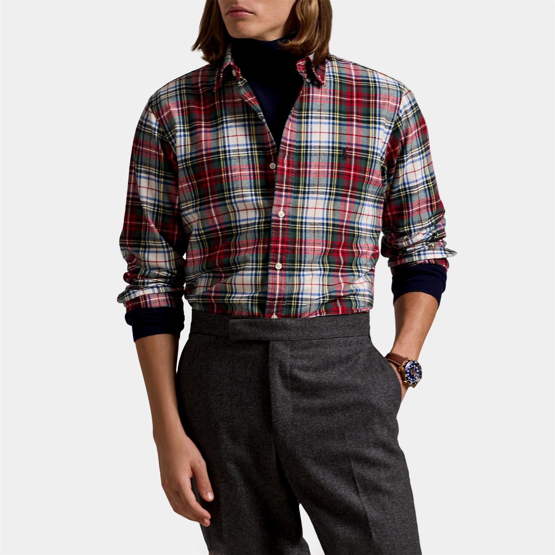 Polo Ralph Lauren Brush Regular Fit Long Sleeve Shirt