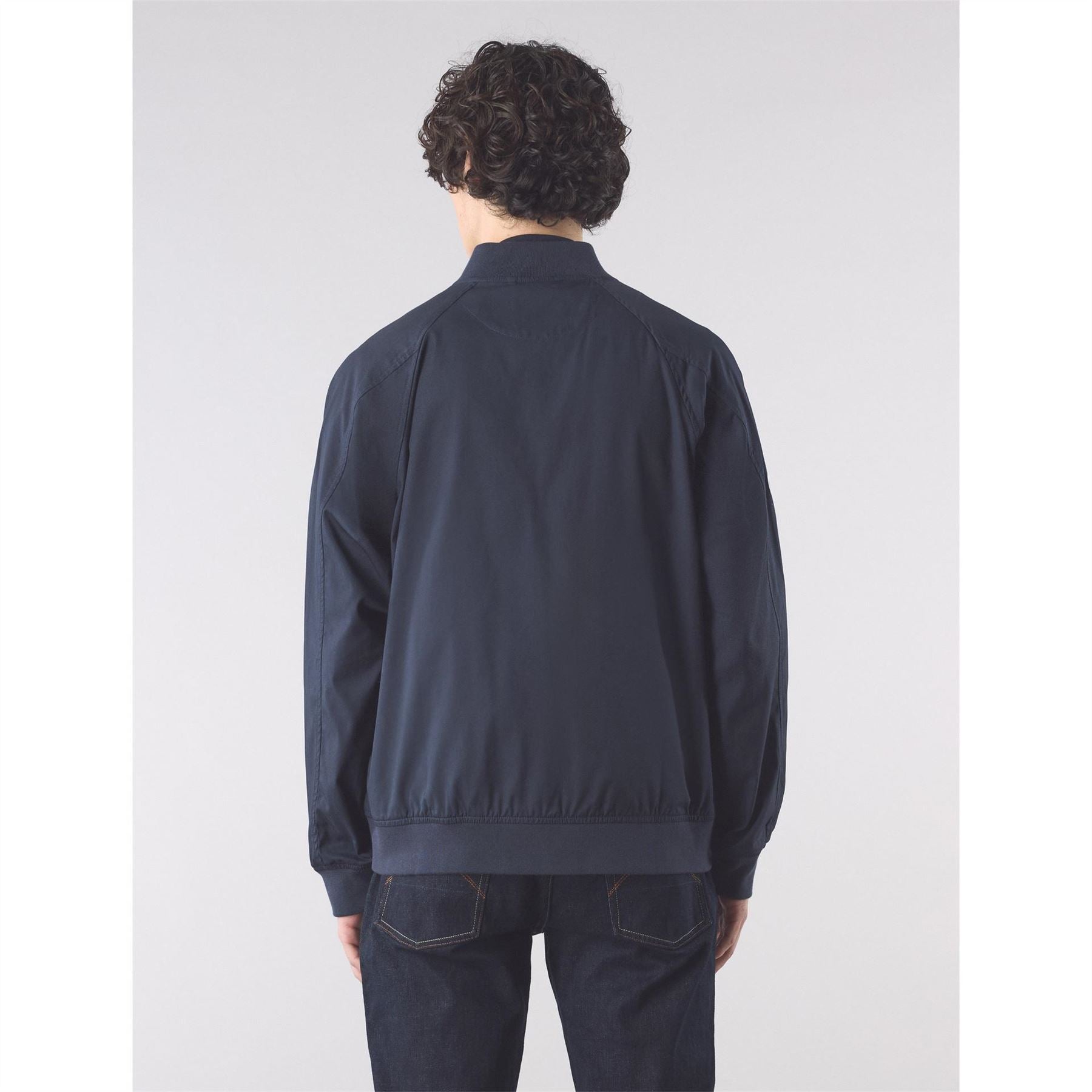 Pretty Green Altrincham Full Zip Ribbed Cuff Bomber Jacket