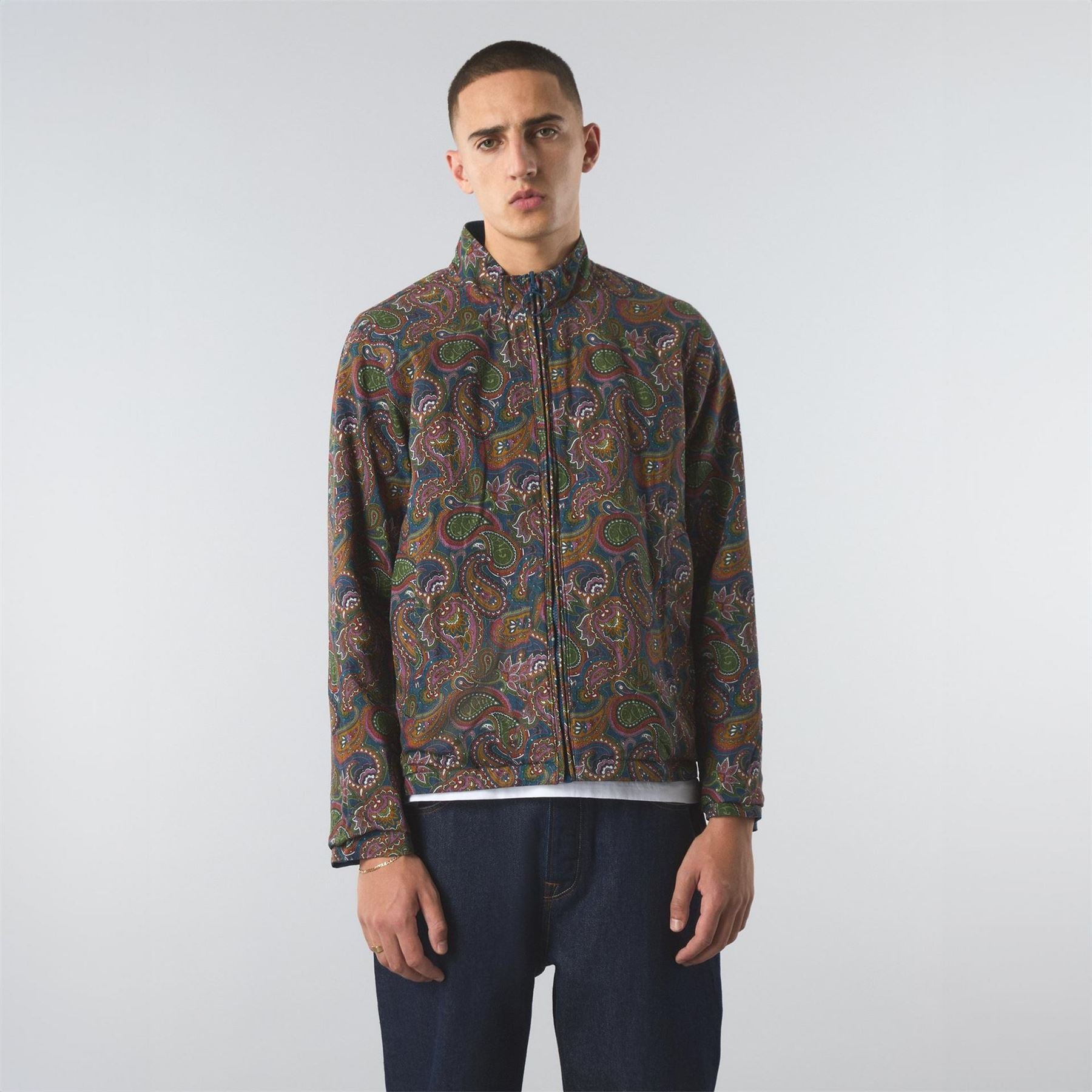 Pretty Green 15th Corporation Mock Neck Parka Jacket