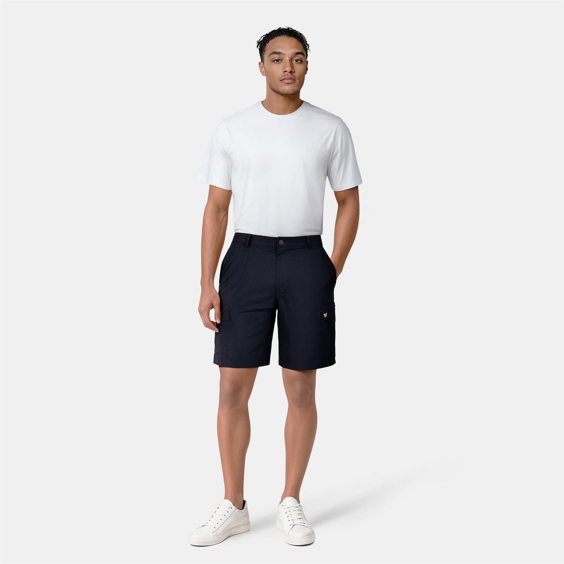 Lyle and Scott Cargo Solid Patterned Shorts