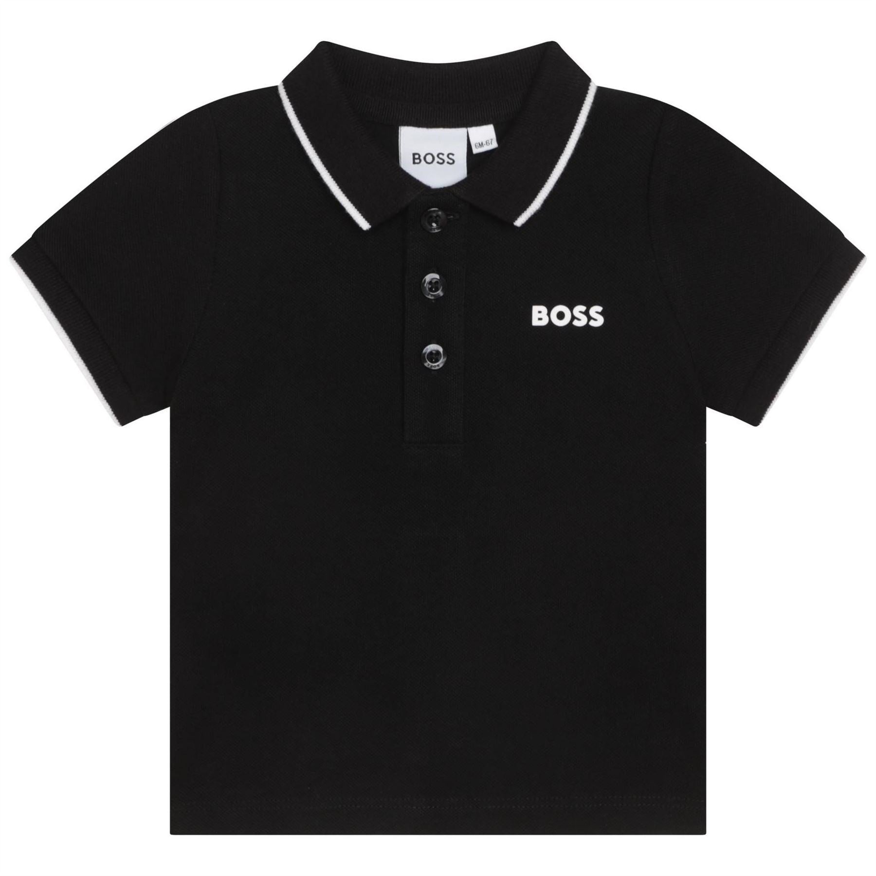 Boss Small Logo Cotton Short Sleeve Polo Shirt