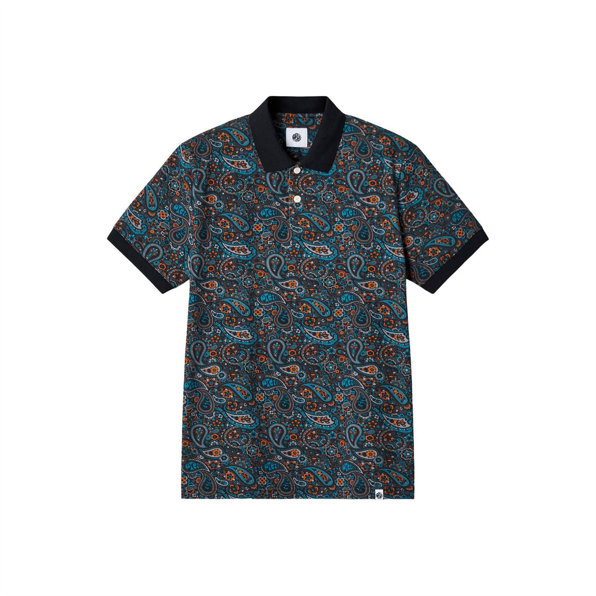 Pretty Green Wonderwall Paisley Short Sleeve Polo Shirt