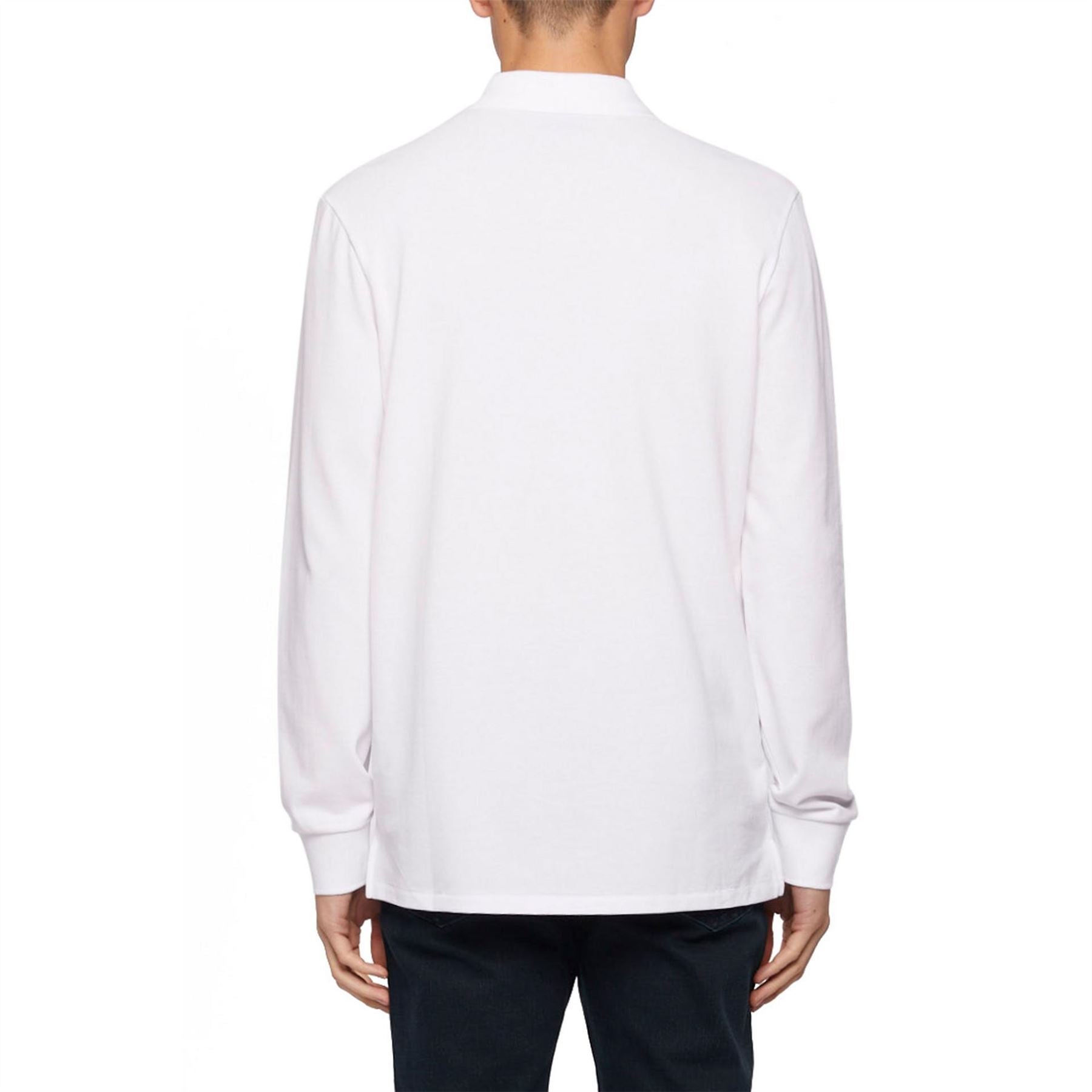 PS Paul Smith Long Sleeve Zebra Polo Shirt