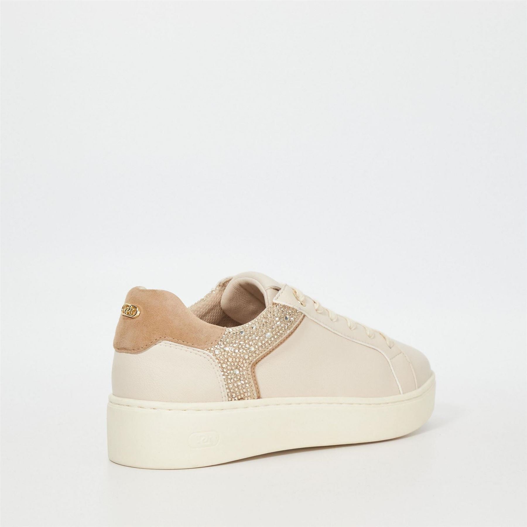 Dune London Elli Lace Up Low Top Sneakers