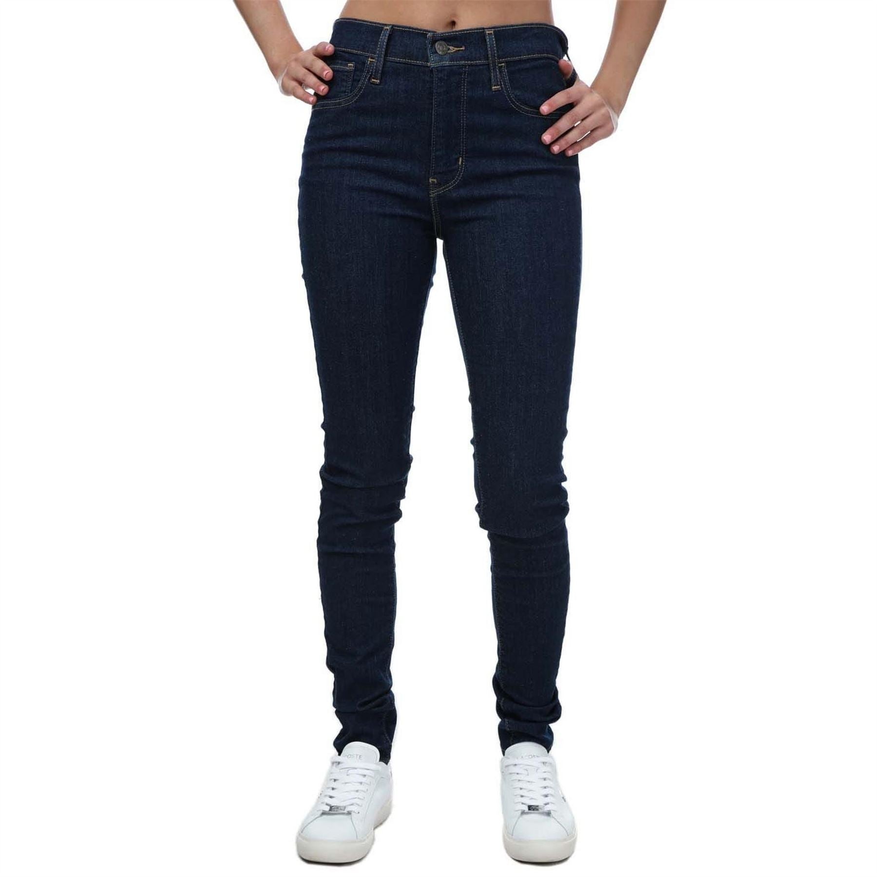 Levis High Rise Super Skinny Rinsed Jeans