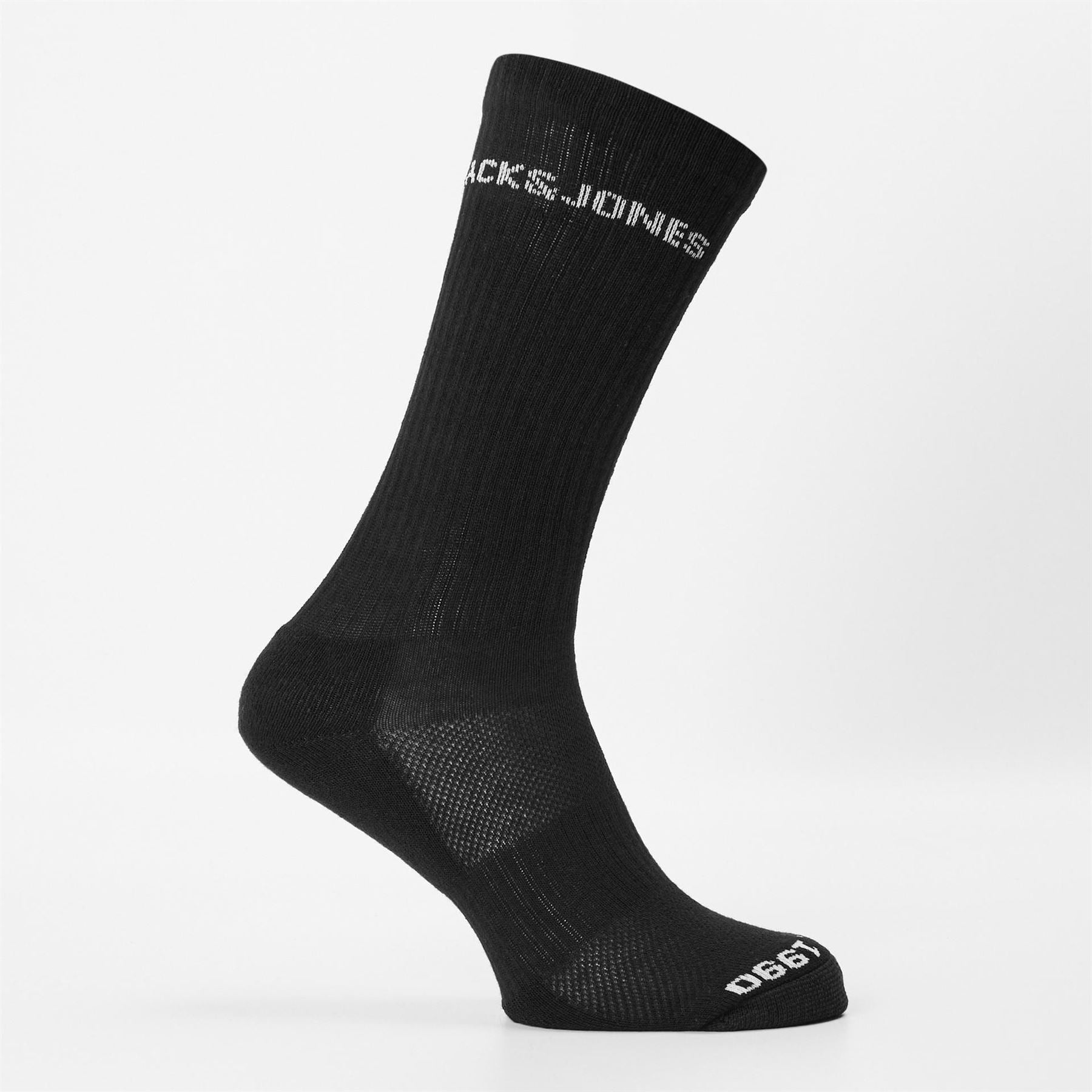 Jack and Jones 2 Pack Basic Lettering Crew Socks