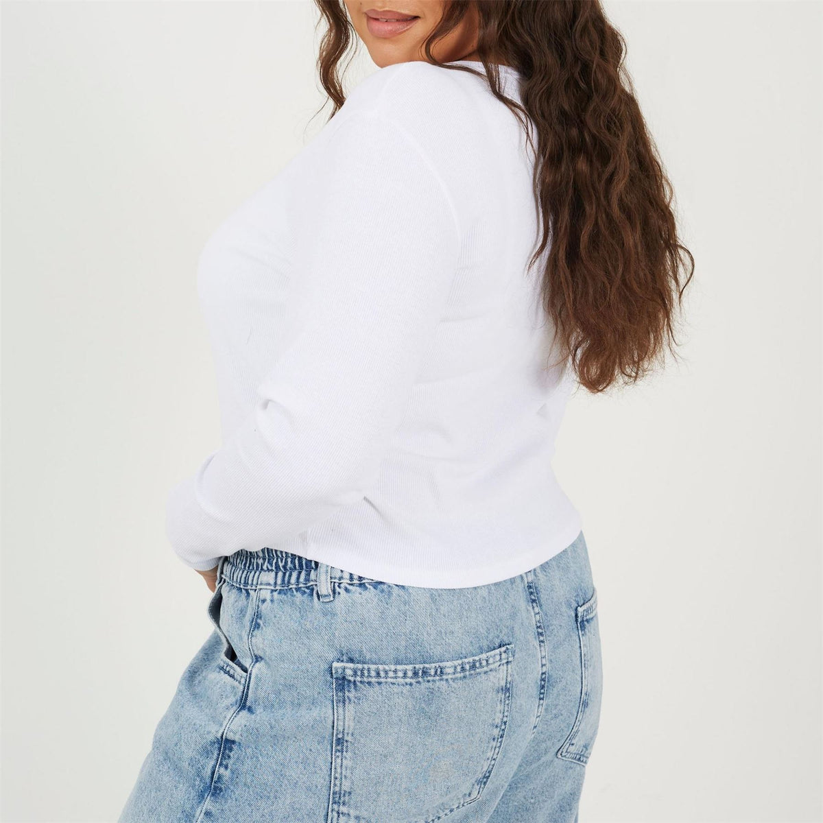 Brave Soul Notched Neck Long Sleeve T-Shirt