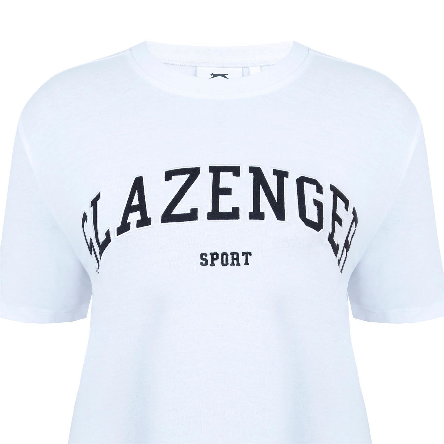 Slazenger Oversize Fit Large Logo Crew Neck T-Shirt
