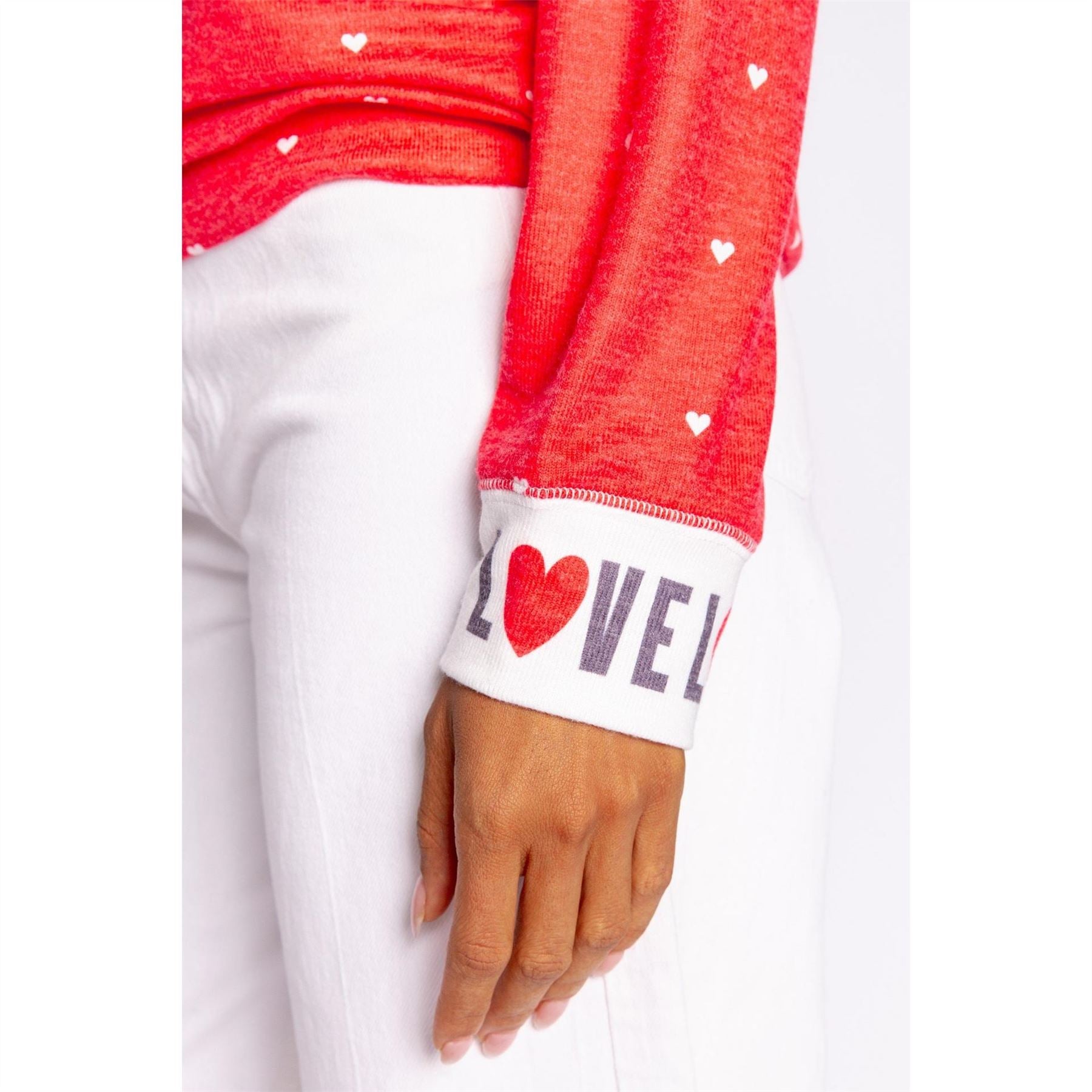 PJ Salvage Salvage Red Loved Shirt