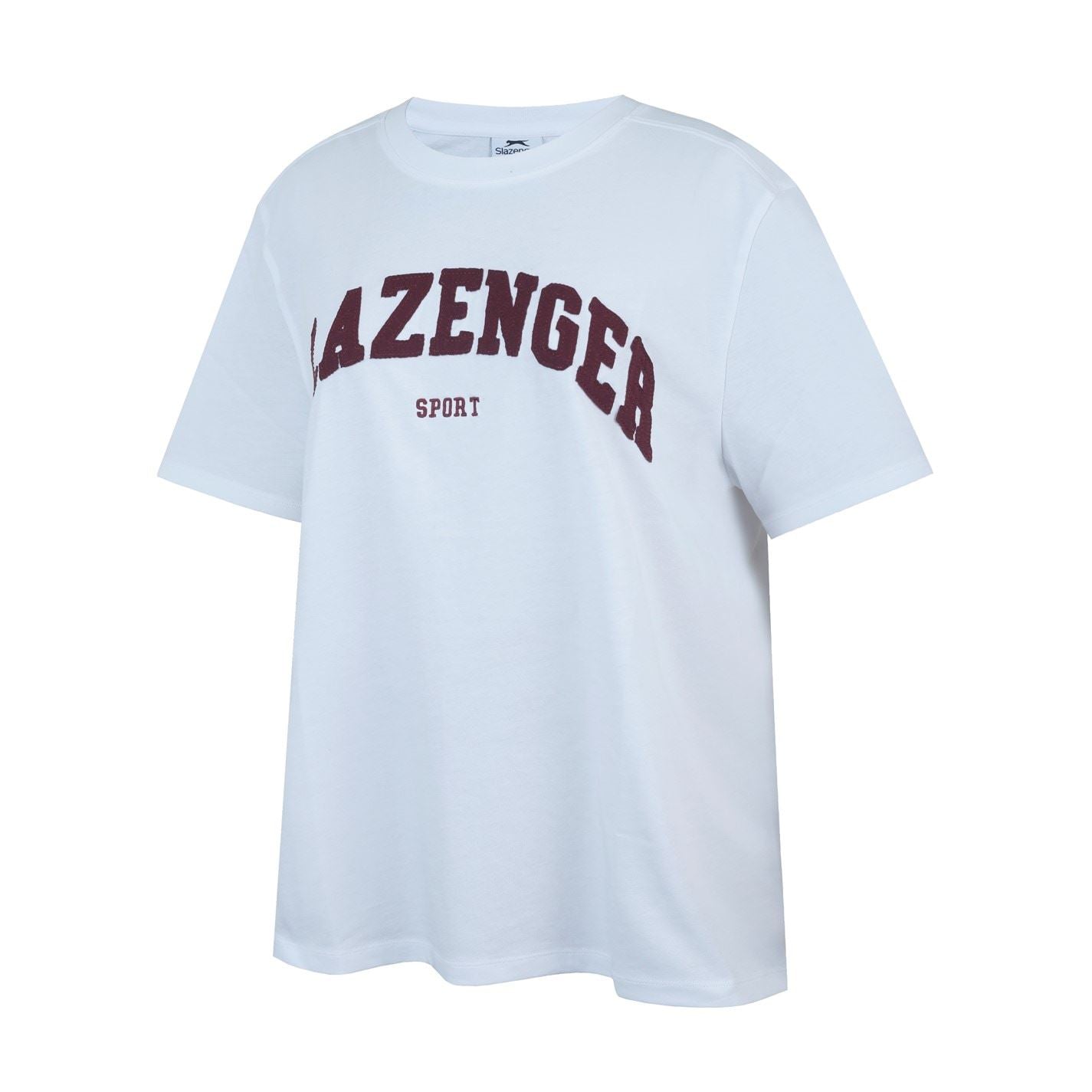 Slazenger Oversize Fit Lettering Crew Neck T-Shirt