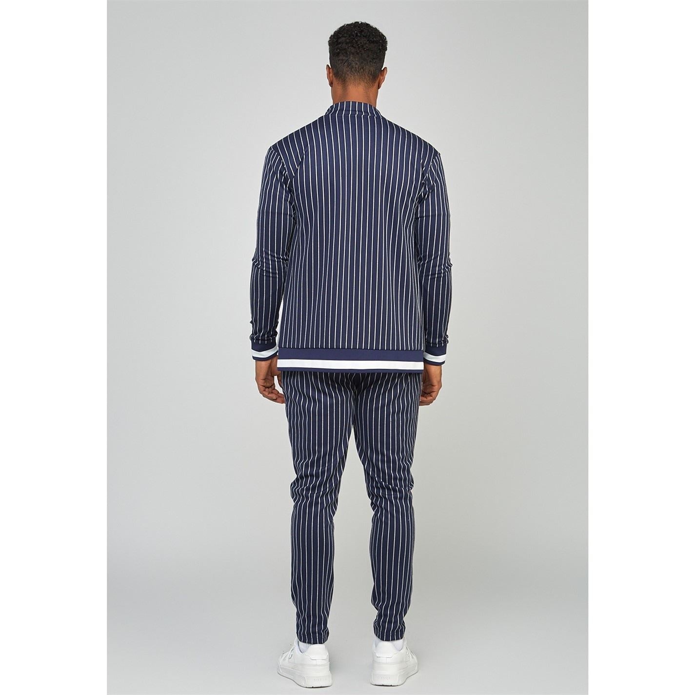 SikSilk Pins Athletic Mock Neck Long Sleeve Top