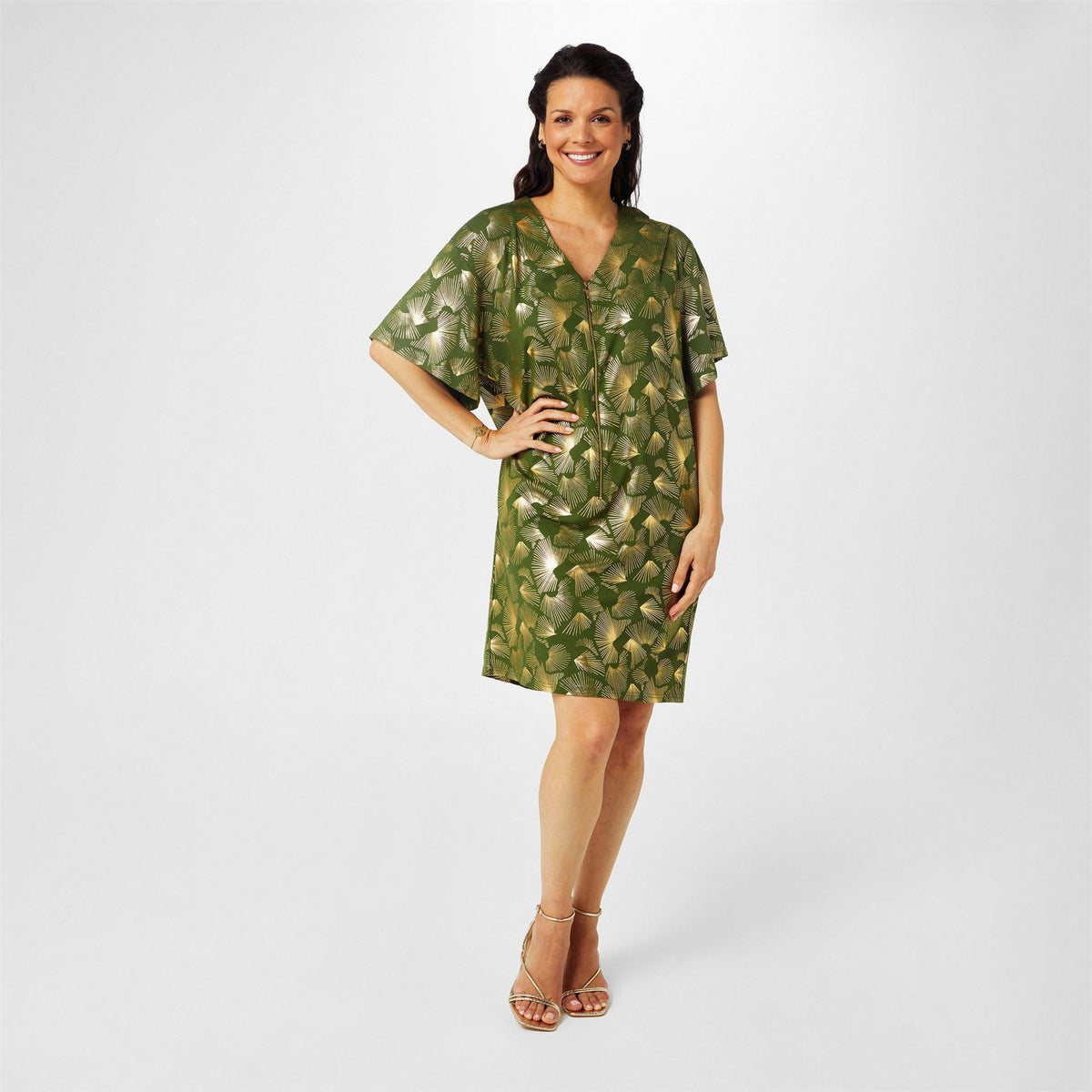 Biba Zip Front Jersey Dress