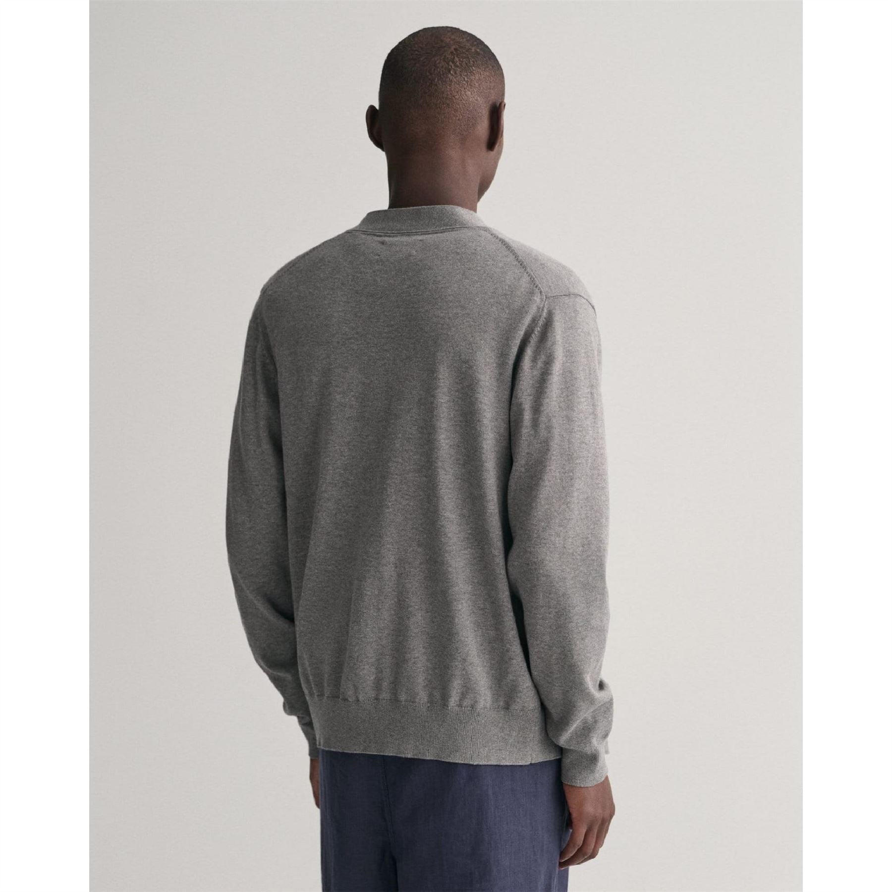 Gant Cotton V Neck Cardigan