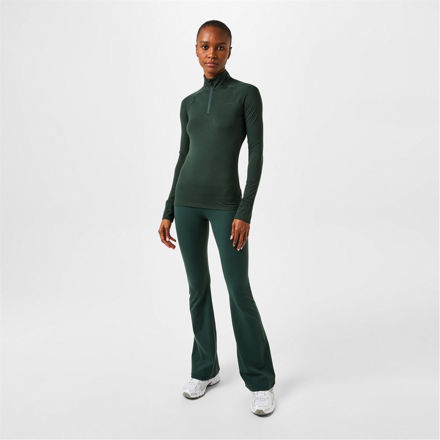 USA Pro Womens Long Sleeve Quarter Zip Top