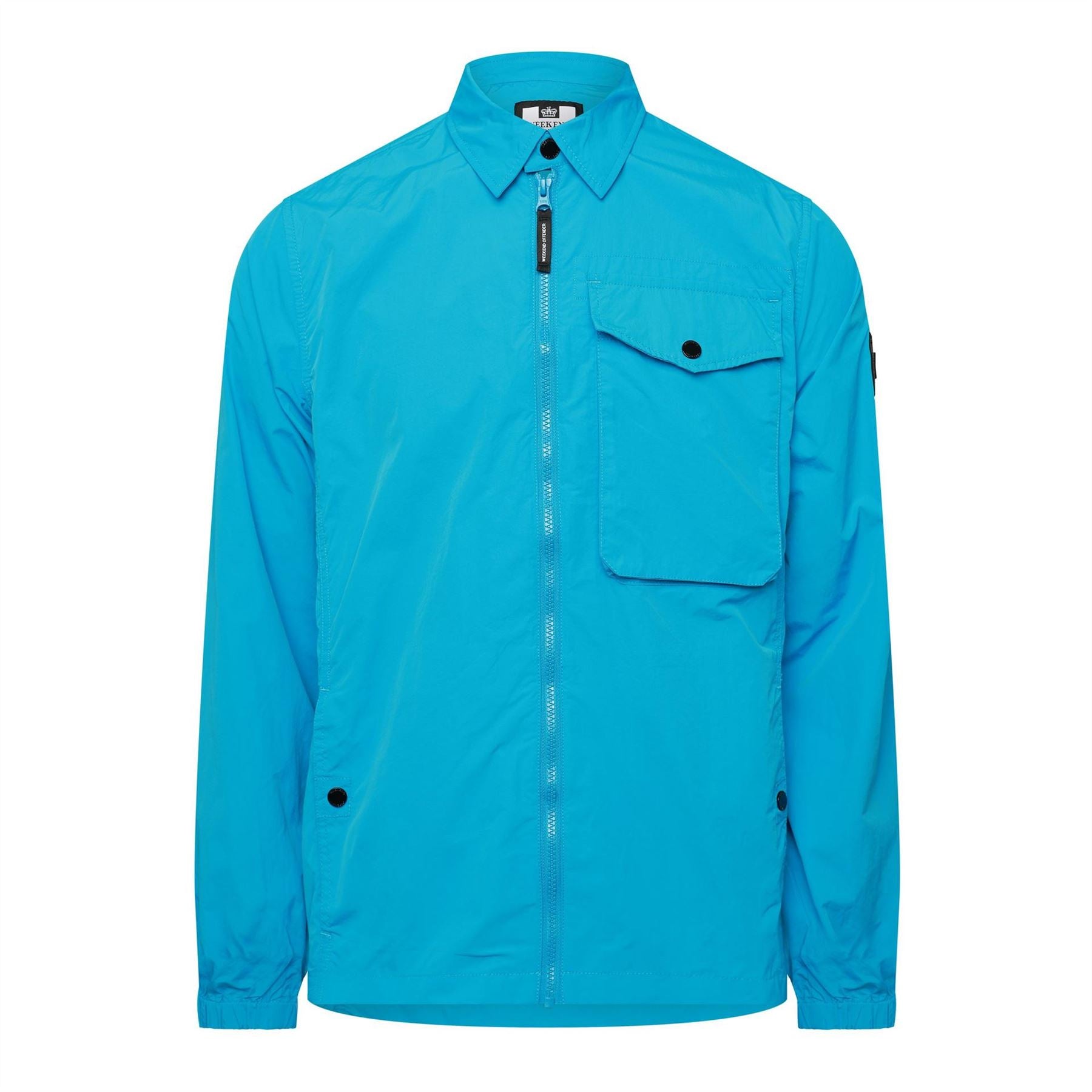 Weekend Offender Granville Solid Patterned Flap Pocket Overshirt