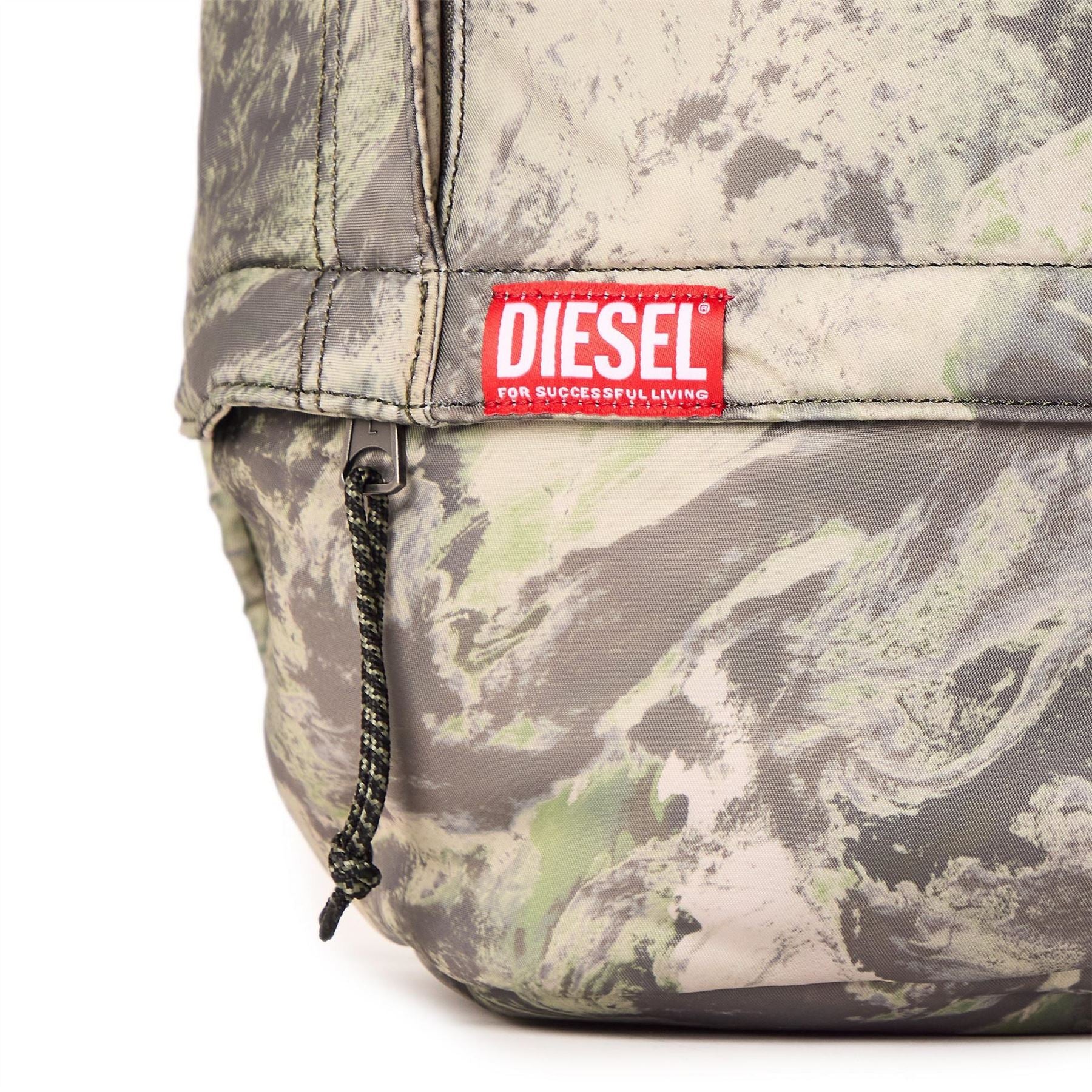 Diesel Rave Camo Patterned Backpack with Logo Patch